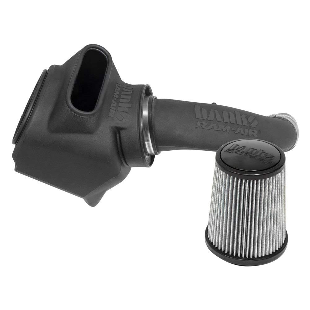 BANKS Plastic Black Short Ram Air Intake System - High Performance Cold Air Intake for Trucks & SUVs - Improve Engine Power & Fuel Efficiency for Off-Road & Daily Driving