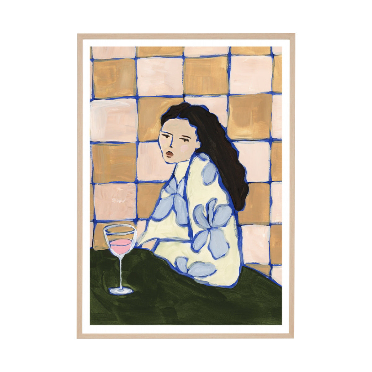Evening Muse Blush 1 Framed Print - Romantic Wall Art Decor for Bedroom, Living Room & Office - Perfect Gift for Home Decor