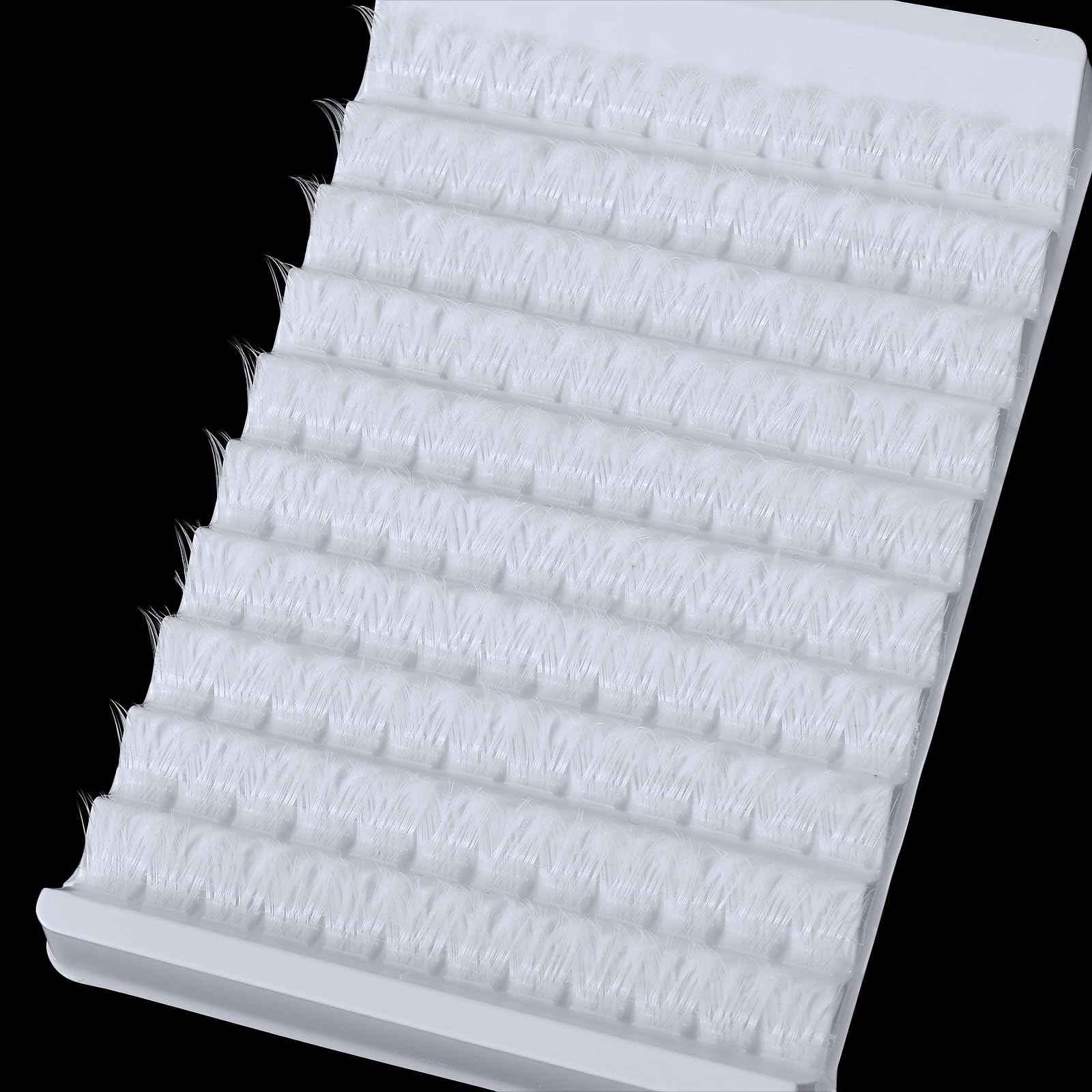 Outopen White Lashes Clusters 140Pcs - Natural Look False Eyelash Extensions, D Curl Wispy Cat Eye Lashes for DIY Lash Extensions at Home (W01) - Perfect for Parties, Weddings & Everyday Glam