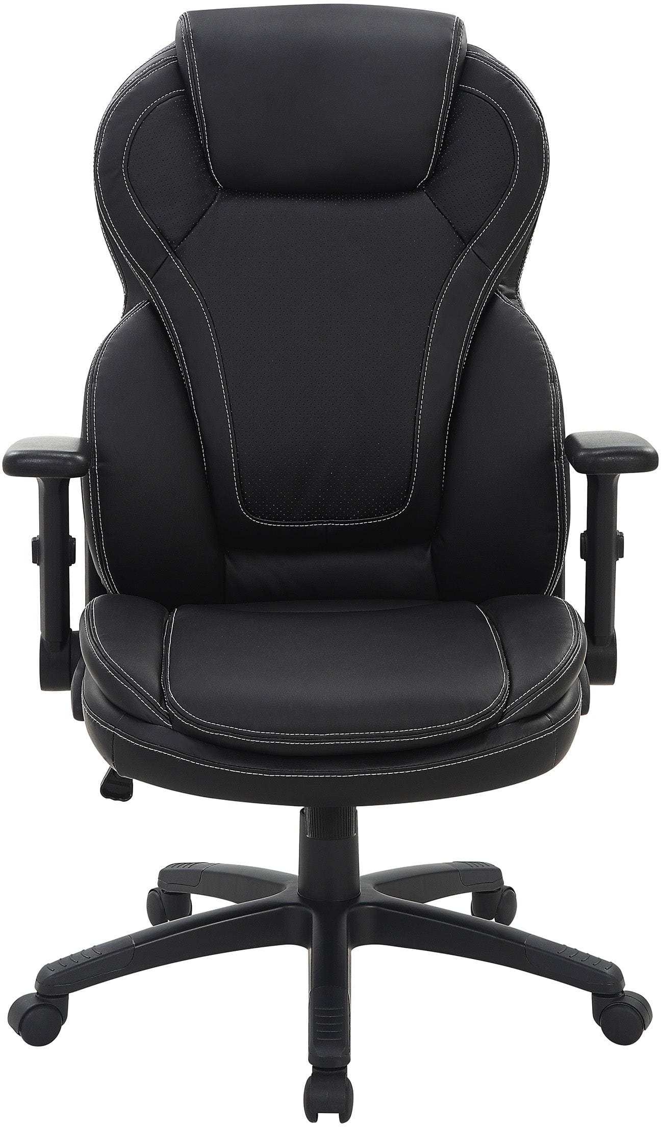 Premium Office Star Exec Bonded Leather Office Chair with Adjustable Height & Flip Arms [EC91150] - Ergonomic Desk Chair for Home Office & Executive Workspaces