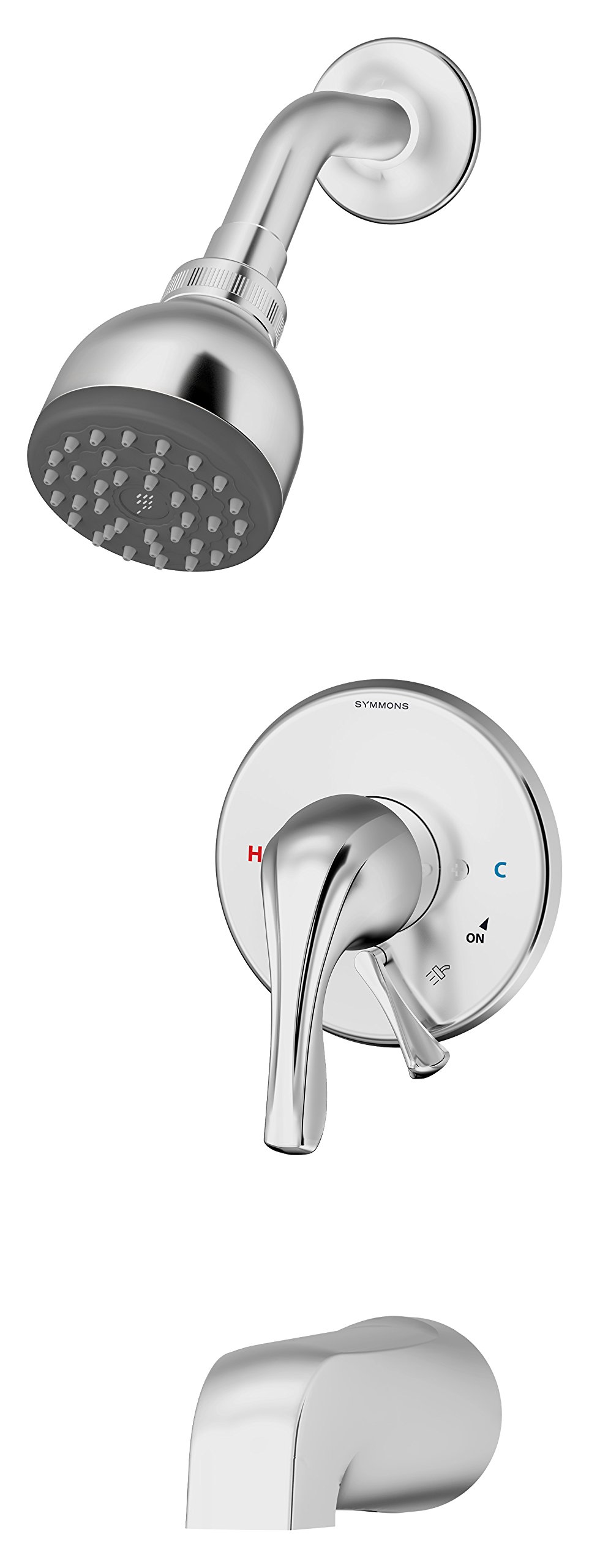 Symmons S-9602-PLR-TRM Origins 1-Handle Tub and Shower Faucet Trim in Chrome - Perfect for Bathroom Renovation and Modern Home Upgrade