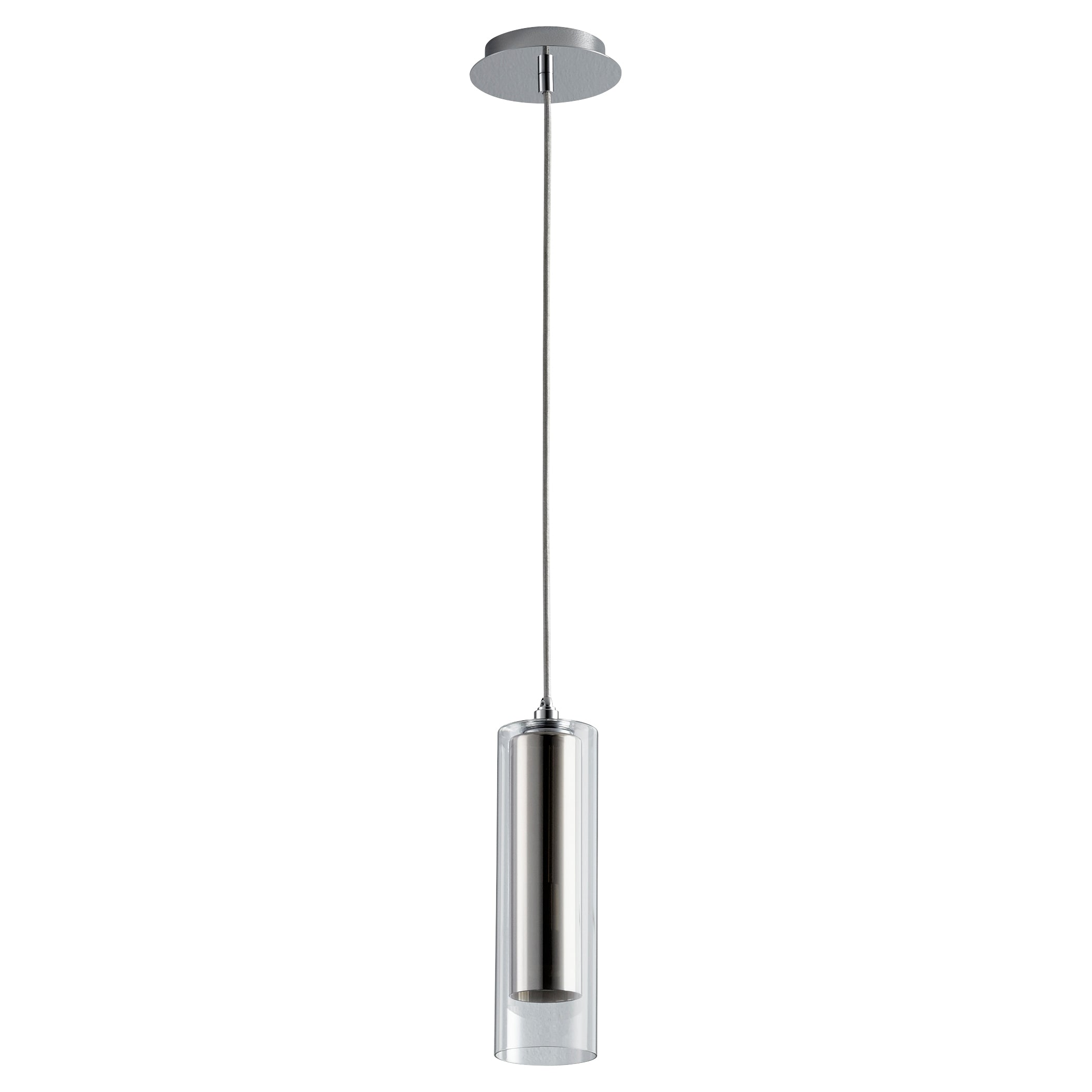 Oxygen GRATIS 3 609 1414 LED Pendant Light Fixture - Polished Chrome Finish | Modern Ceiling Lighting for Dining Room, Kitchen Island & Bedroom