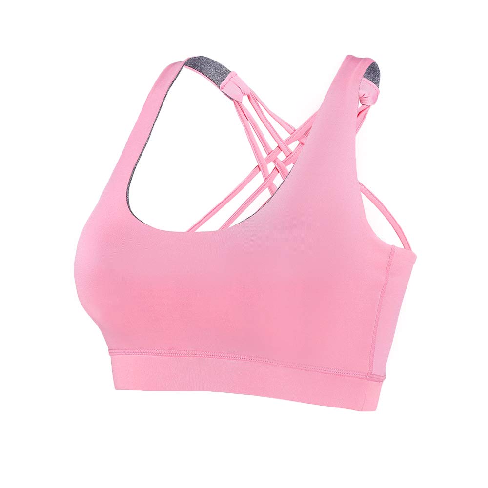 EILYEE High Impact Sports Bra for Women - Criss Cross Back Padded Workout Bra - Fitness & Yoga Sports Bra for Running, Gym, HIIT Training