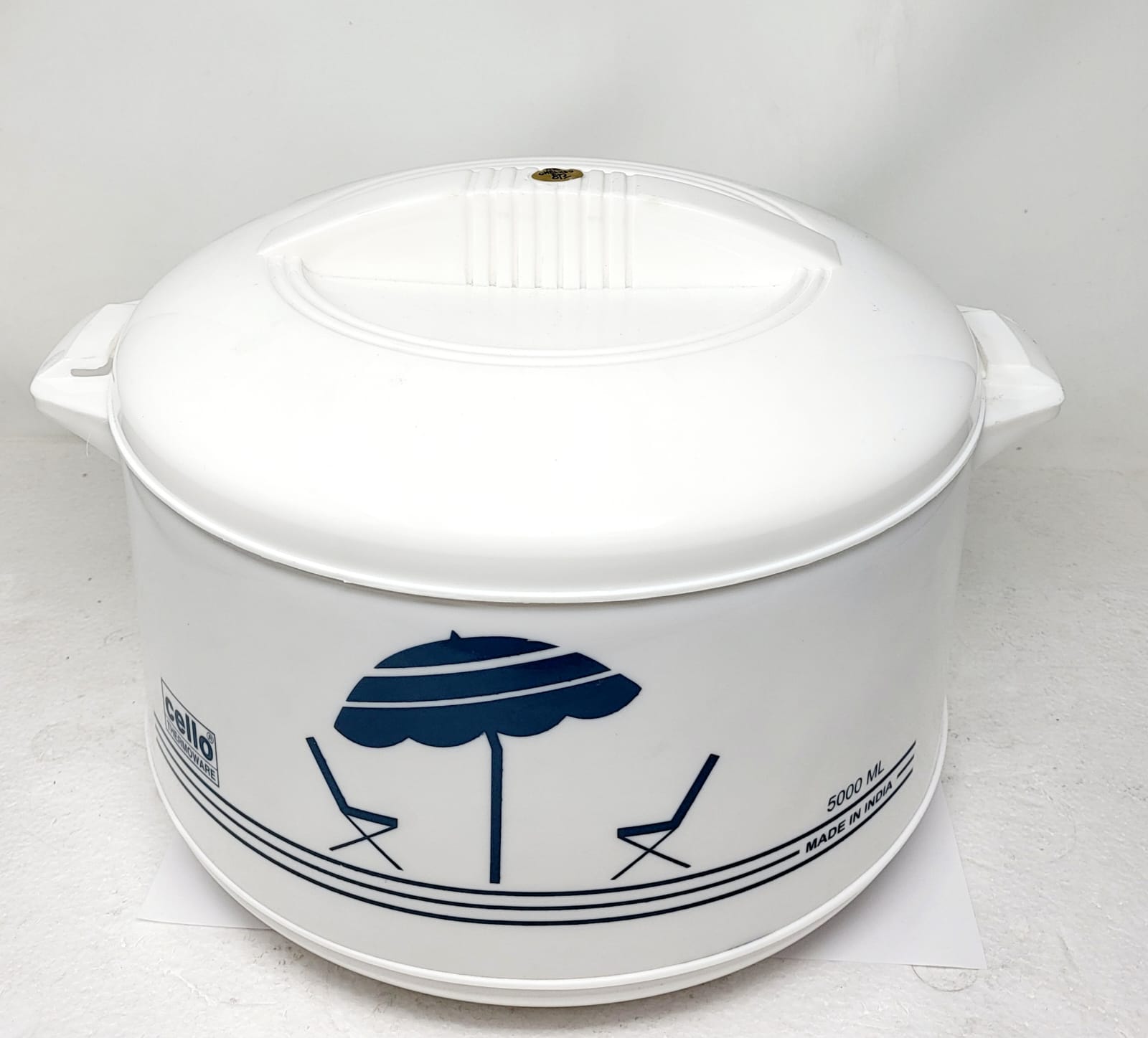 Premium Cello Chef Deluxe 5L (5000mL) Insulated Hot Pot Casserole - Large Capacity Stainless Steel Soup Pot for Home Cooking, Camping & Party Buffets