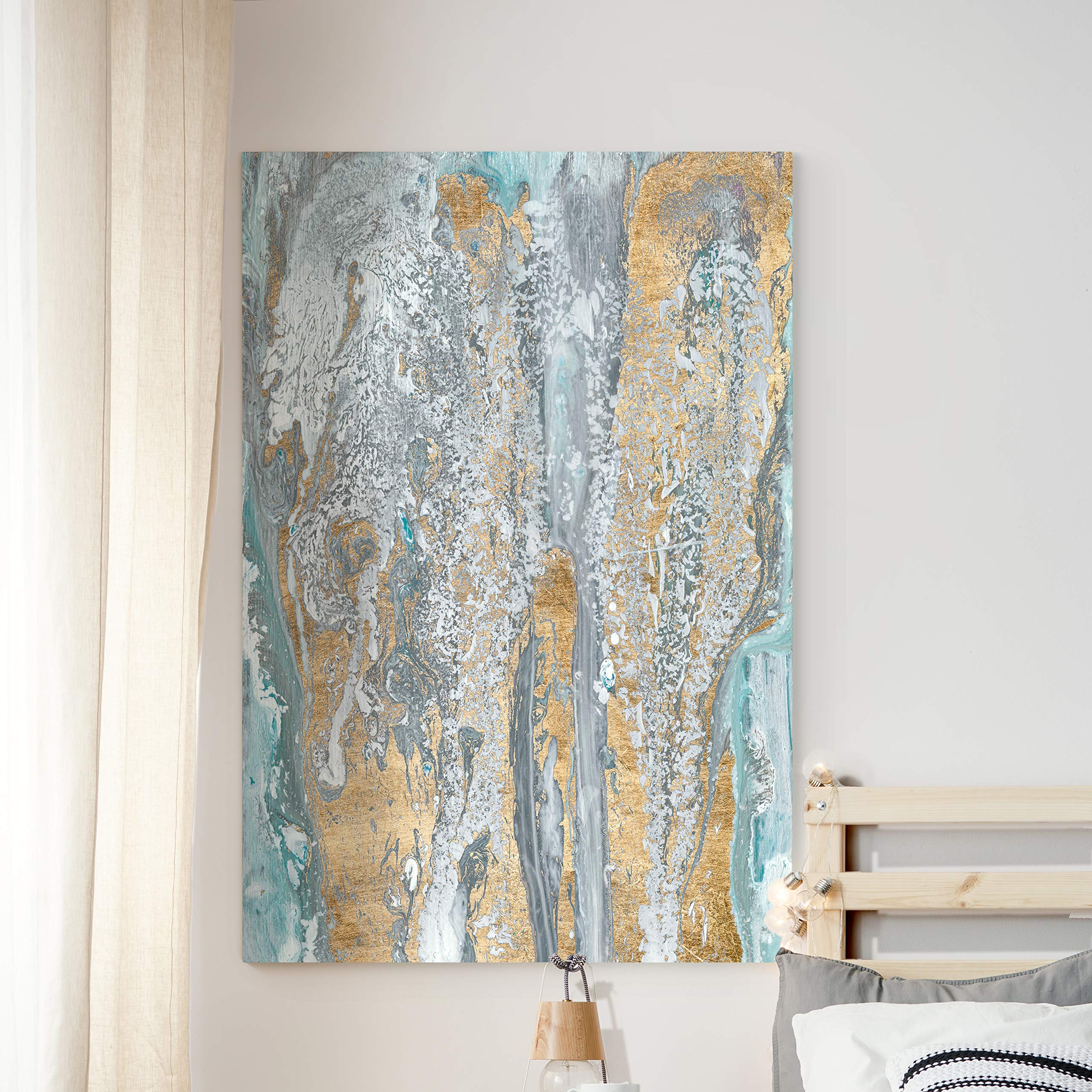 Modern Canvas Wall Art - Ready to Hang Home Décor in Contemporary, Rustic & Romantic Styles - 18x27 Inch Framed Painting (144471Z) - Perfect for Living Room, Bedroom & Office Decor