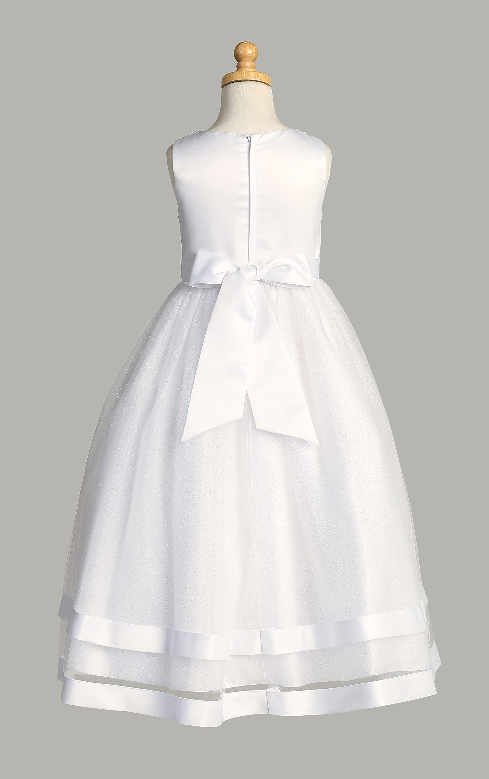 Pink Princess First Communion Dresses for Girls 7-16 | 1st Holy White Dress Plus Size | Perfect for Church Ceremonies & Special Occasions