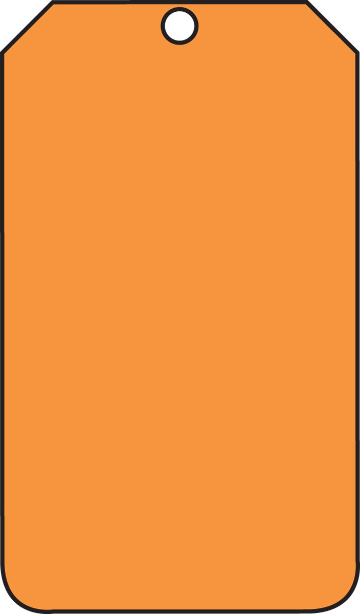 Accuform MDT522CTP Blank Solid Color Tags - 5.75
