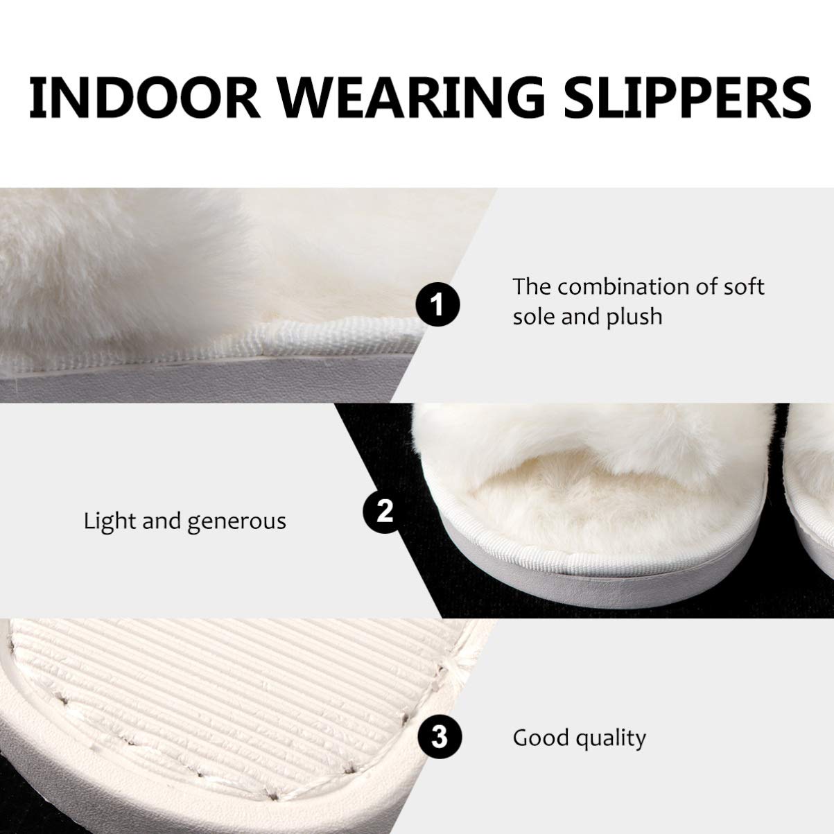 Kids Plush Open-Toe Slippers - Cozy Winter House Shoes for Boys & Girls | Christmas Couple Fuzzy Slippers for Indoor/Outdoor Use | Warm & Comfortable Home Footwear for Holidays, Gifts & Daily Wear