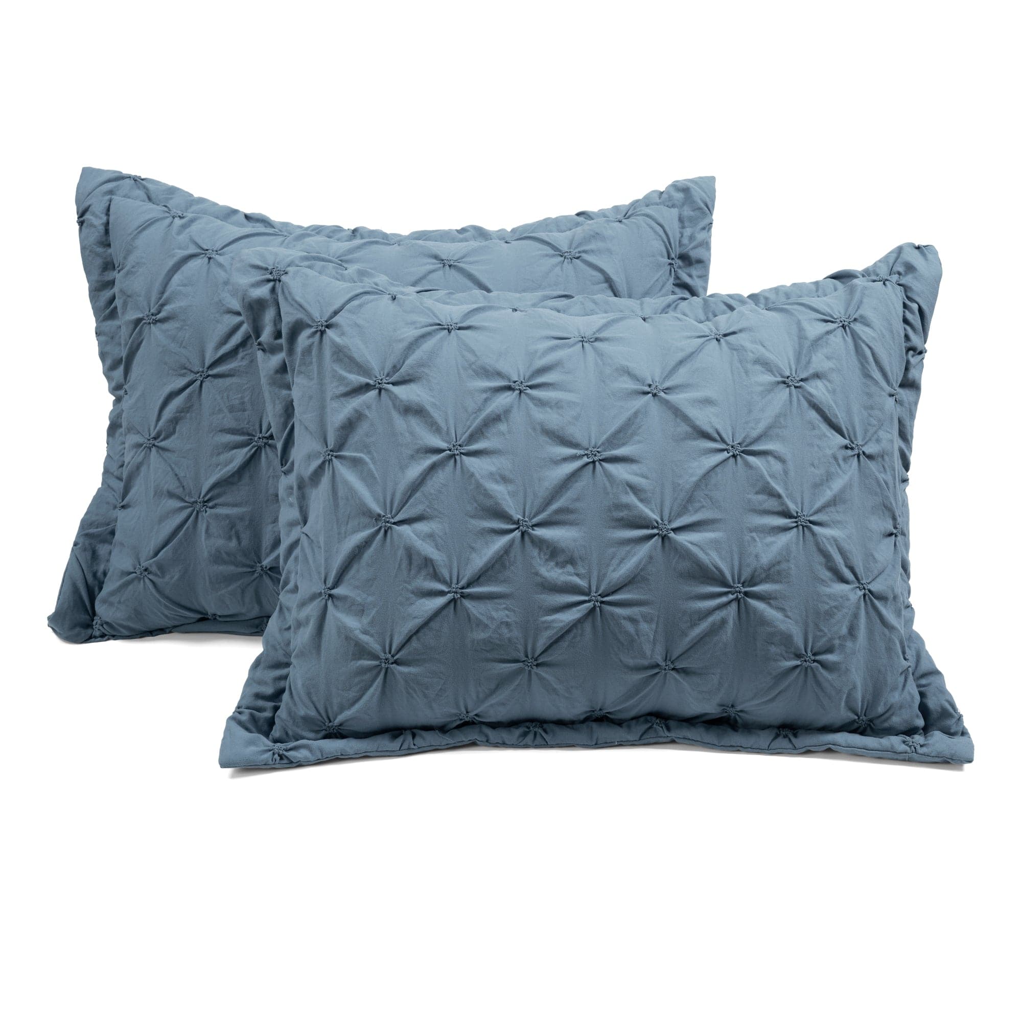 Ravello Pintuck 3-Piece Duvet Cover Set - Soft Luxury Bedding for Master & Guest Bedrooms - Perfect for Modern & Traditional Home Decor