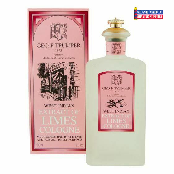 Geo F Trumper Extract of Limes Cologne 100ml - Fresh Citrus Fragrance for Men, Long-Lasting Eau de Cologne - Perfect for Daily Wear, Office & Special Occasions