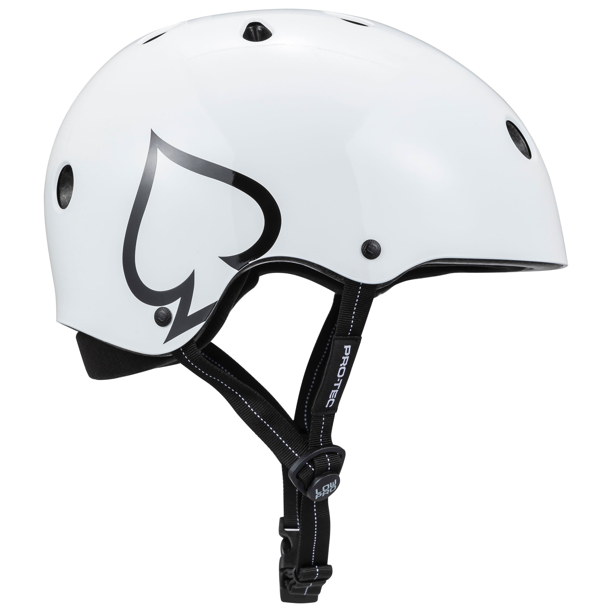 LOW PRO Certified Helmet - Gloss White - Lightweight & Durable Safety Helmet for Cycling, Skateboarding & Extreme Sports