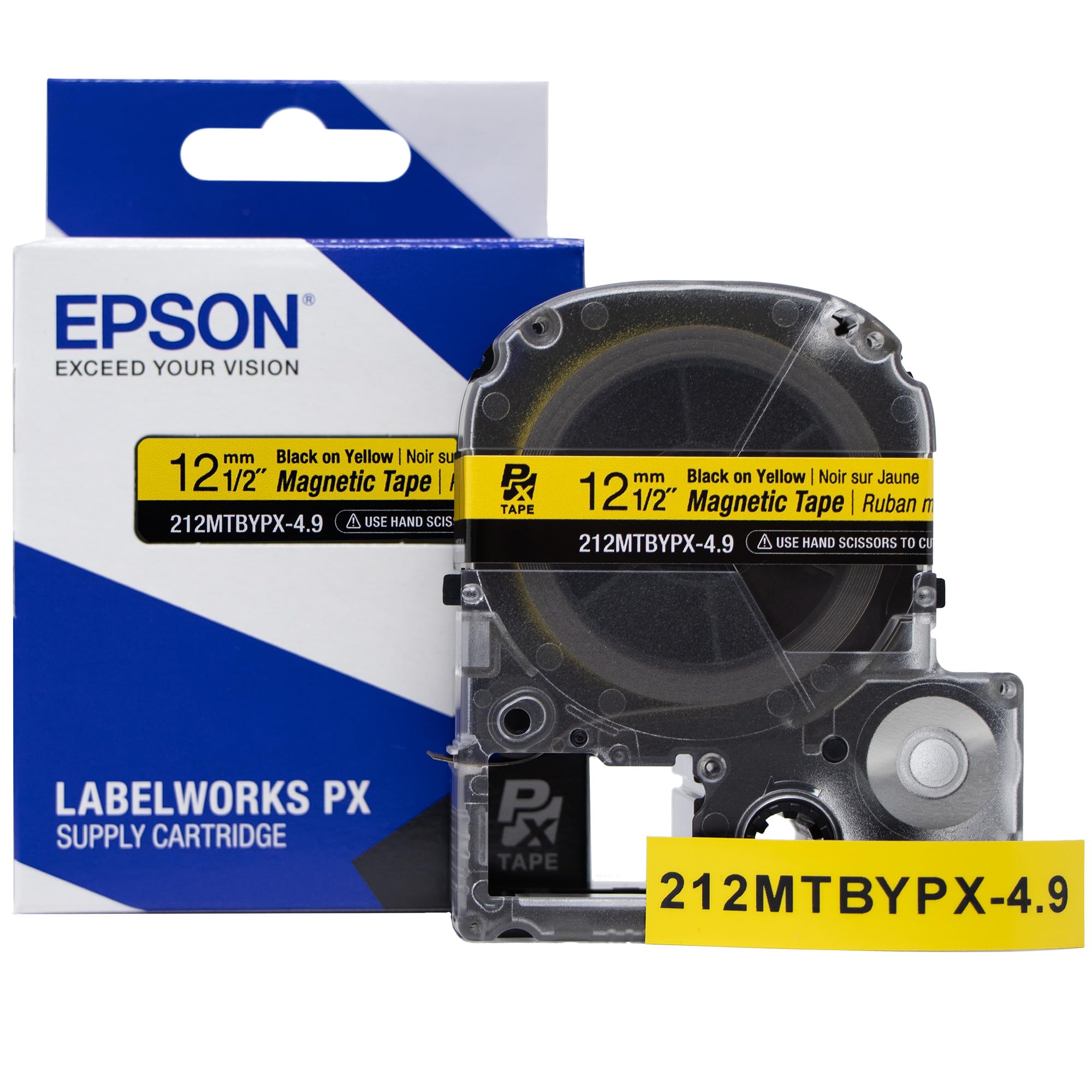 LABELWORKS LW-PX350 Professional Industrial Label Maker Kit with 4-Color Magnet Tape Bundle - 1/2