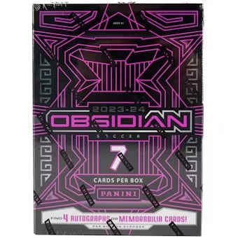 2023-2024 Panini Obsidian Soccer Hobby Box - Premium Trading Cards for Collectors & Investors | Perfect for Sports Memorabilia Collections & Fantasy League Fans