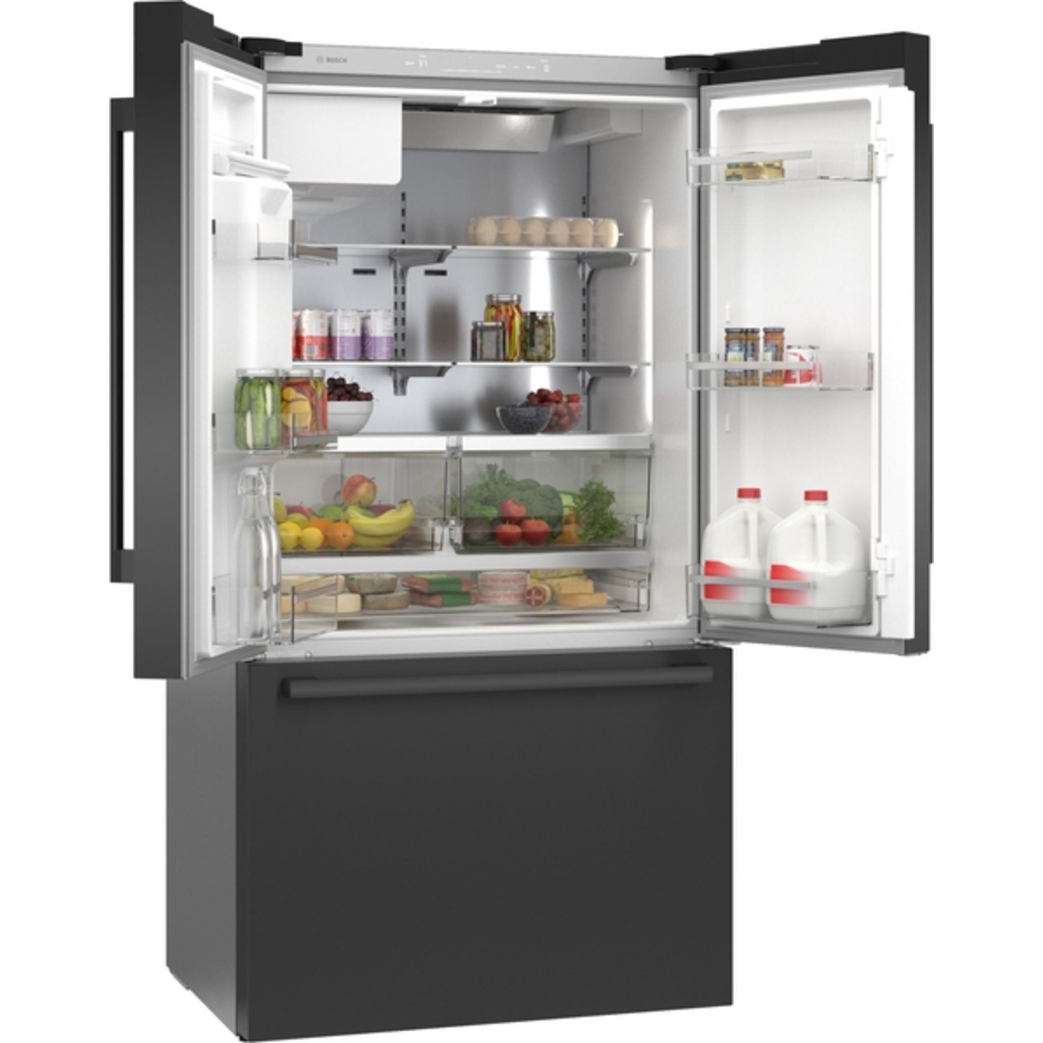 Bosch B36CD50SNB 36 Inch French Door Refrigerator - Black Stainless Steel, Energy Star Certified for Modern Kitchens