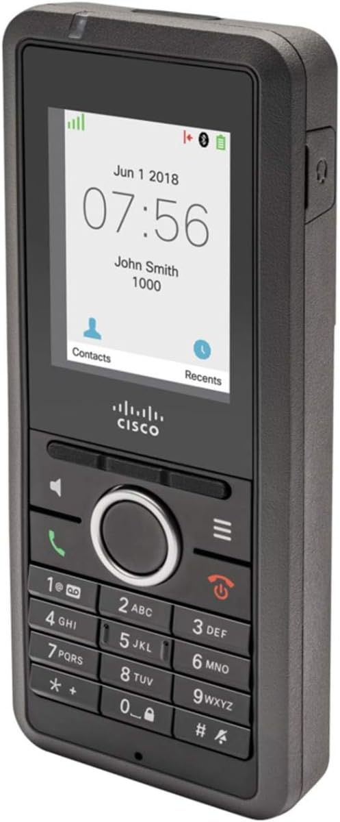Cisco IP DECT 6825 Wireless Phone Bundle with Multi-Cell Base Station | Business VoIP Phone System | Office & Warehouse Communication Solution | Includes North America Power Adapter & 1-Year Warranty (CP-6825-3PC-BUN-NA)