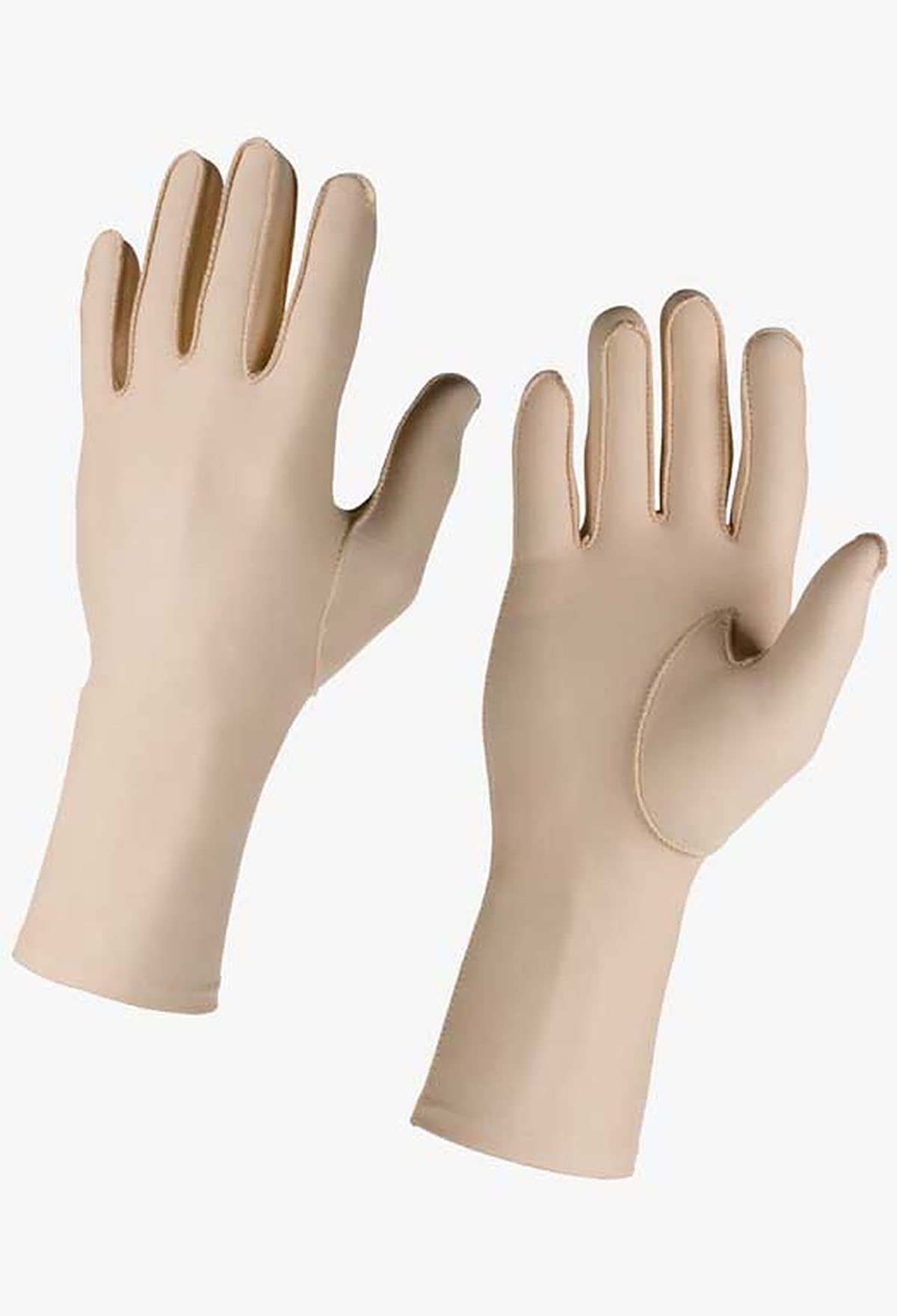 Hatch Edema Arthritis Gloves for Women & Men - Breathable Compression Gloves for Hand Pain Relief, Swelling, Carpal Tunnel - Beige Color - Perfect for Typing, Knitting & Daily Activities