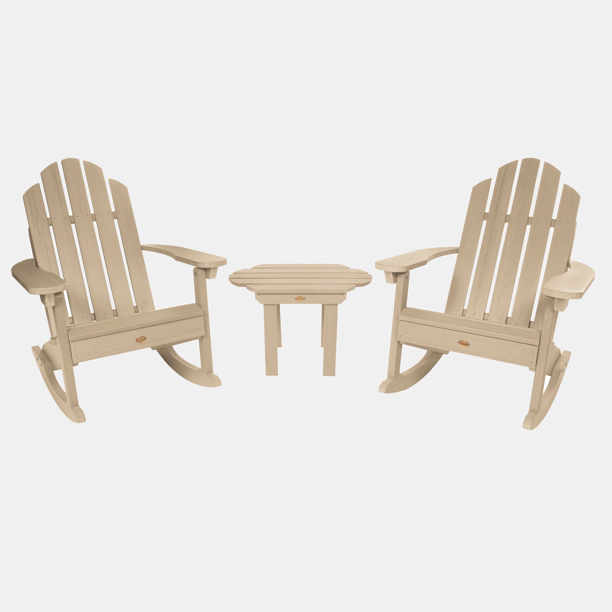Classic Westport Rocking Chair and Table Set - Premium Wooden Porch Rocker with Matching Side Table - Perfect for Patio, Garden & Nursery Relaxation