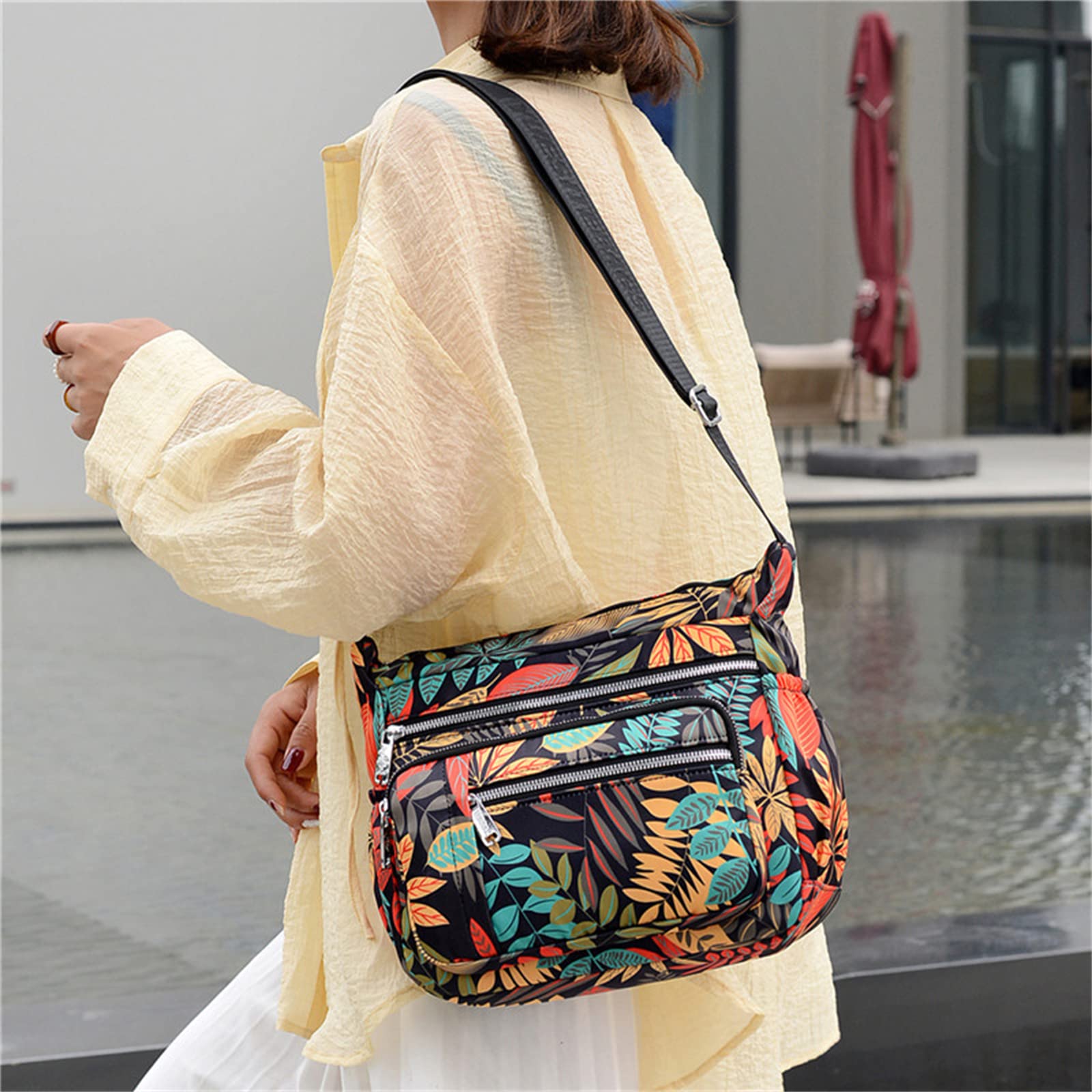 Stylish Women's Messenger Bag - Crossbody Purse with Multiple Pockets for Work, Travel & Everyday Use | Fashionable Ladies Handbags & Shoulder Bags