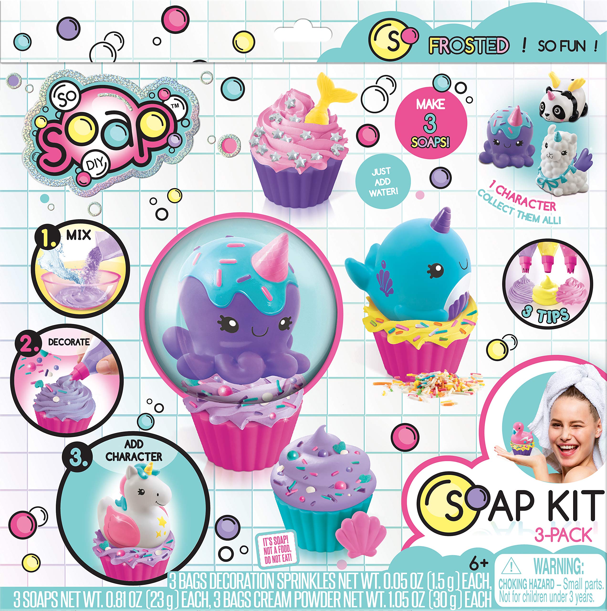 Canal Toys So Soap DIY - 3 Pack Soap Making Kit for Kids, Fun & Educational Science Craft Activity - Perfect for Birthday Gifts, Party Favors & STEM Learning