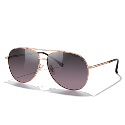 Rose Gold Frame/Gray Purple Lens