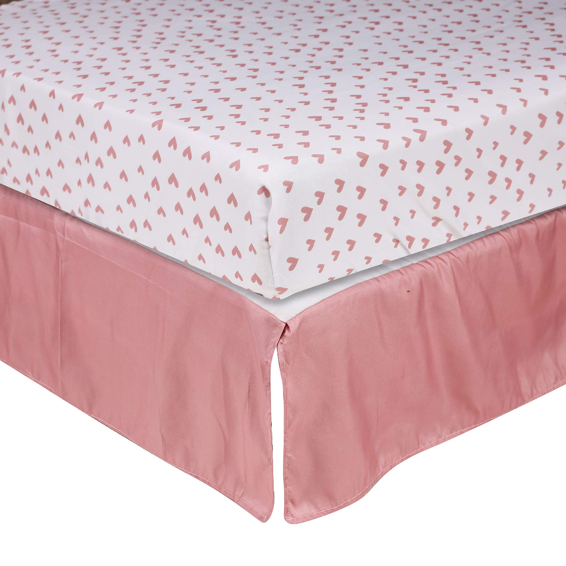 Floral Swan Baby Girl Crib Bedding Set - 6 Piece Nursery Set with Quilt, Fitted Sheets, Skirt & Valances | Soft & Safe for Newborns | Perfect for Nursery Decor, Baby Showers & Gifts
