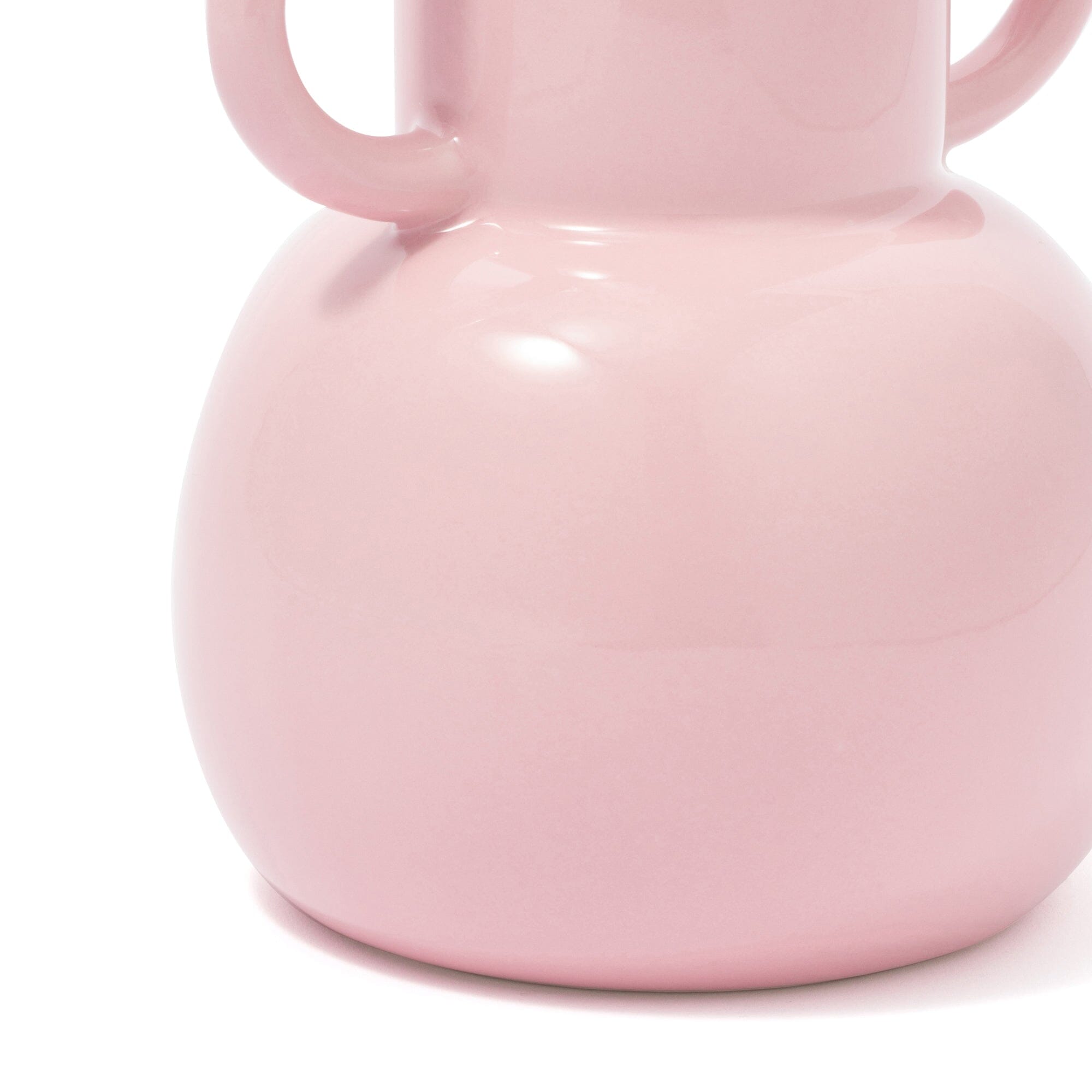 Large Pink Ceramic Pop Flower Vase - Modern Home Decor for Living Room, Bedroom & Office Centerpiece