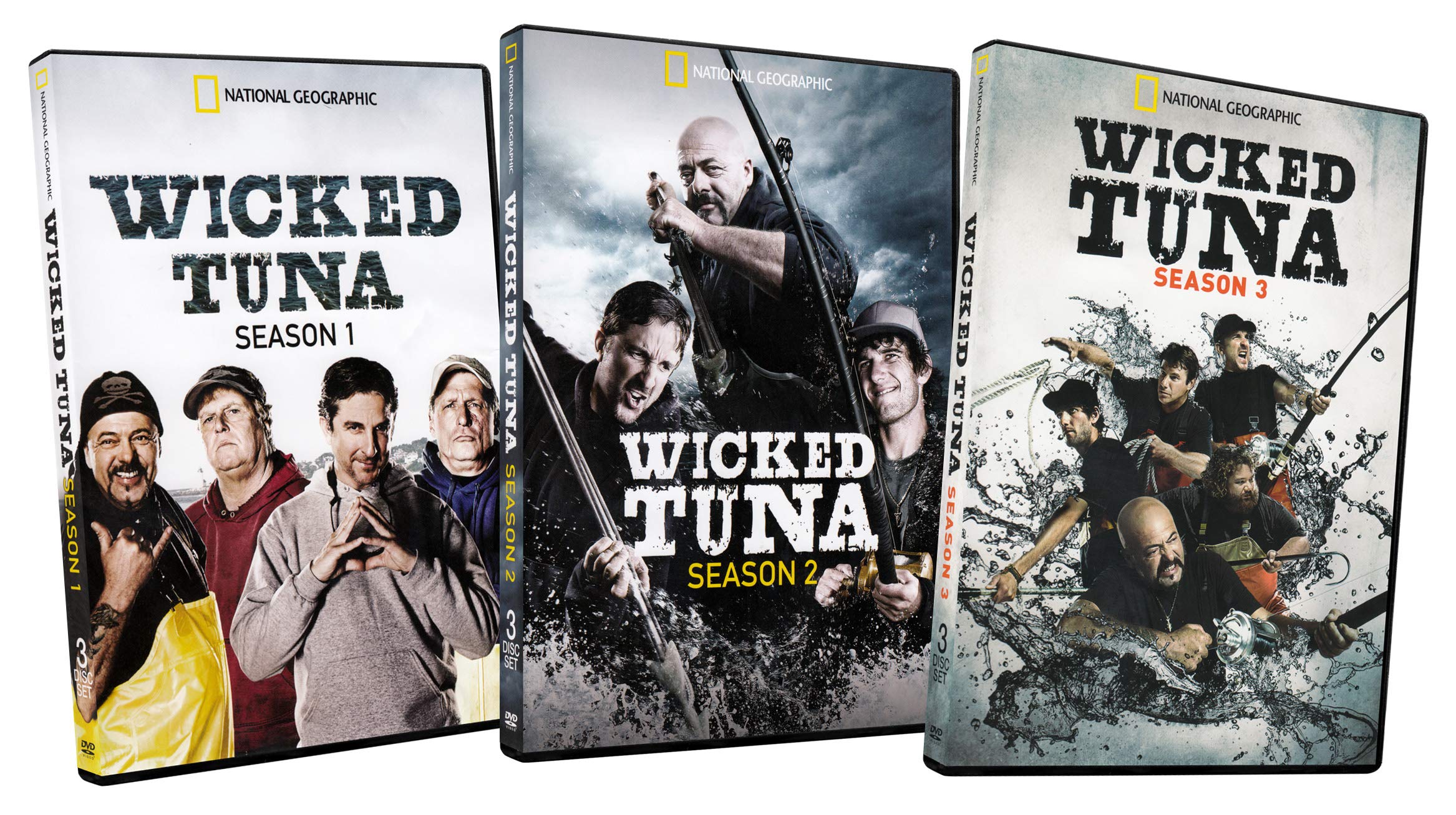 National Geographic Wicked Tuna Complete Seasons 1-3 DVD Box Set | Award-Winning Fishing Documentary Series | Perfect for Marine Life Enthusiasts & Adventure Documentary Lovers