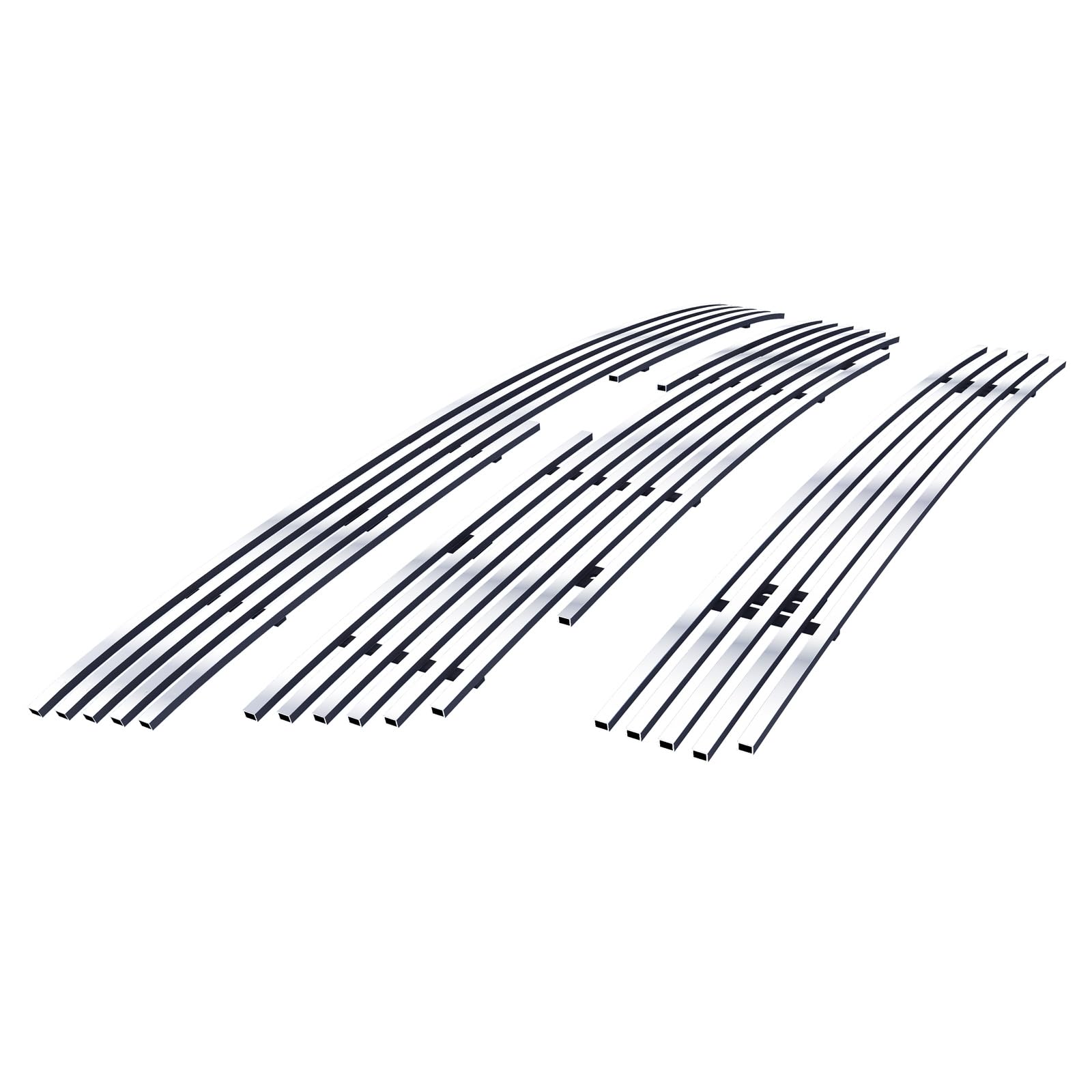 APS Chrome Billet Front Grill Grille Insert Combo C67946A for Chevy Colorado 2004-2012 - Upper & Lower Bumper Replacement - Upgrade Your Truck's Style for Off-Road & Daily Driving