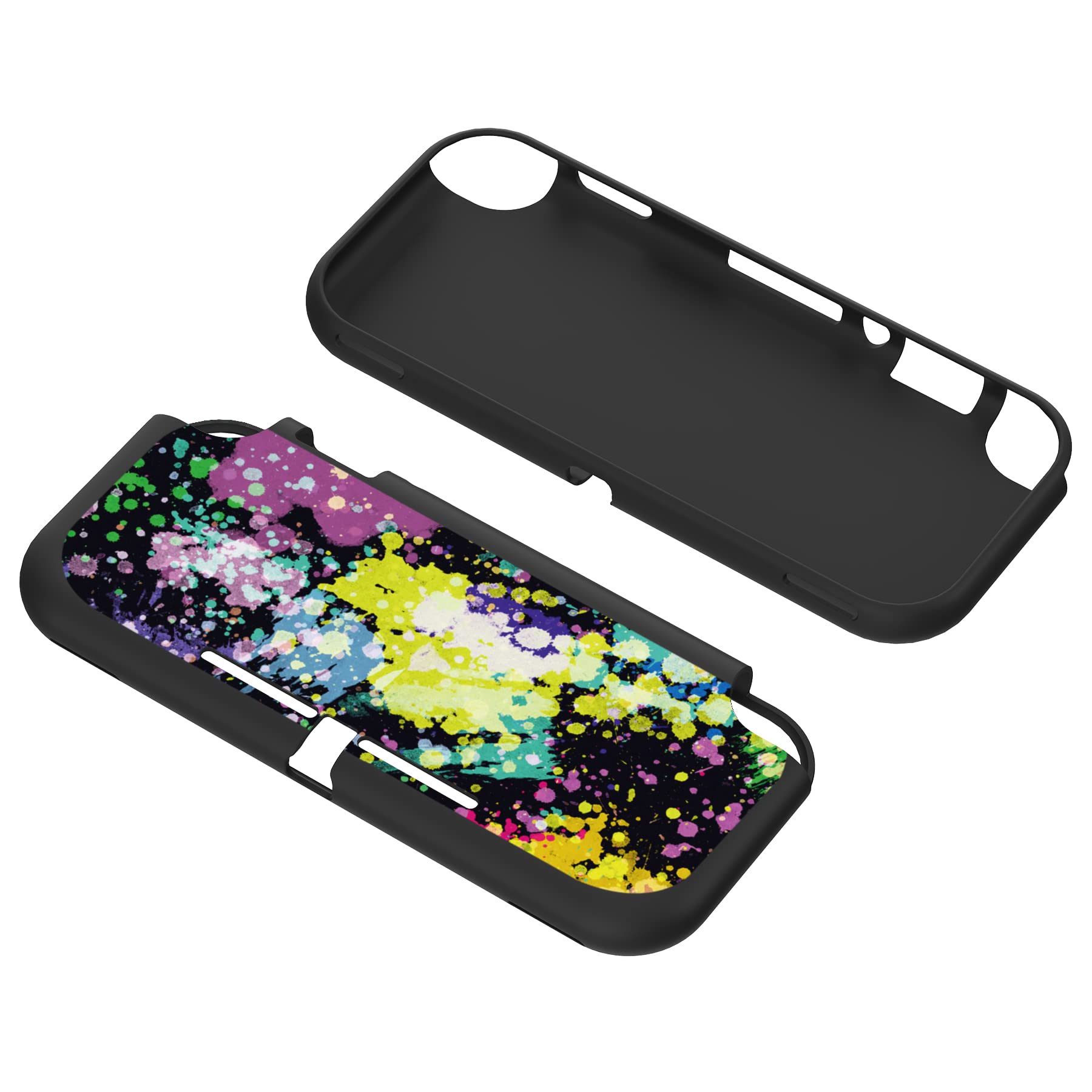 PlayVital Watercolor Splash Custom Protective Case for Nintendo Switch Lite - Soft TPU Slim Cover | Shockproof & Scratch-Resistant | Perfect for Gaming, Travel & Everyday Use