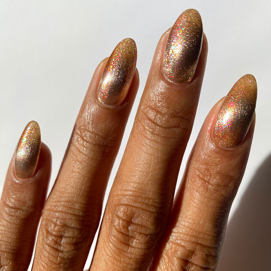 Mirrored Self Nail Lacquer - High Gloss Chrome Nail Polish for DIY Manicures at Home | Perfect for Parties, Weddings & Special Occasions