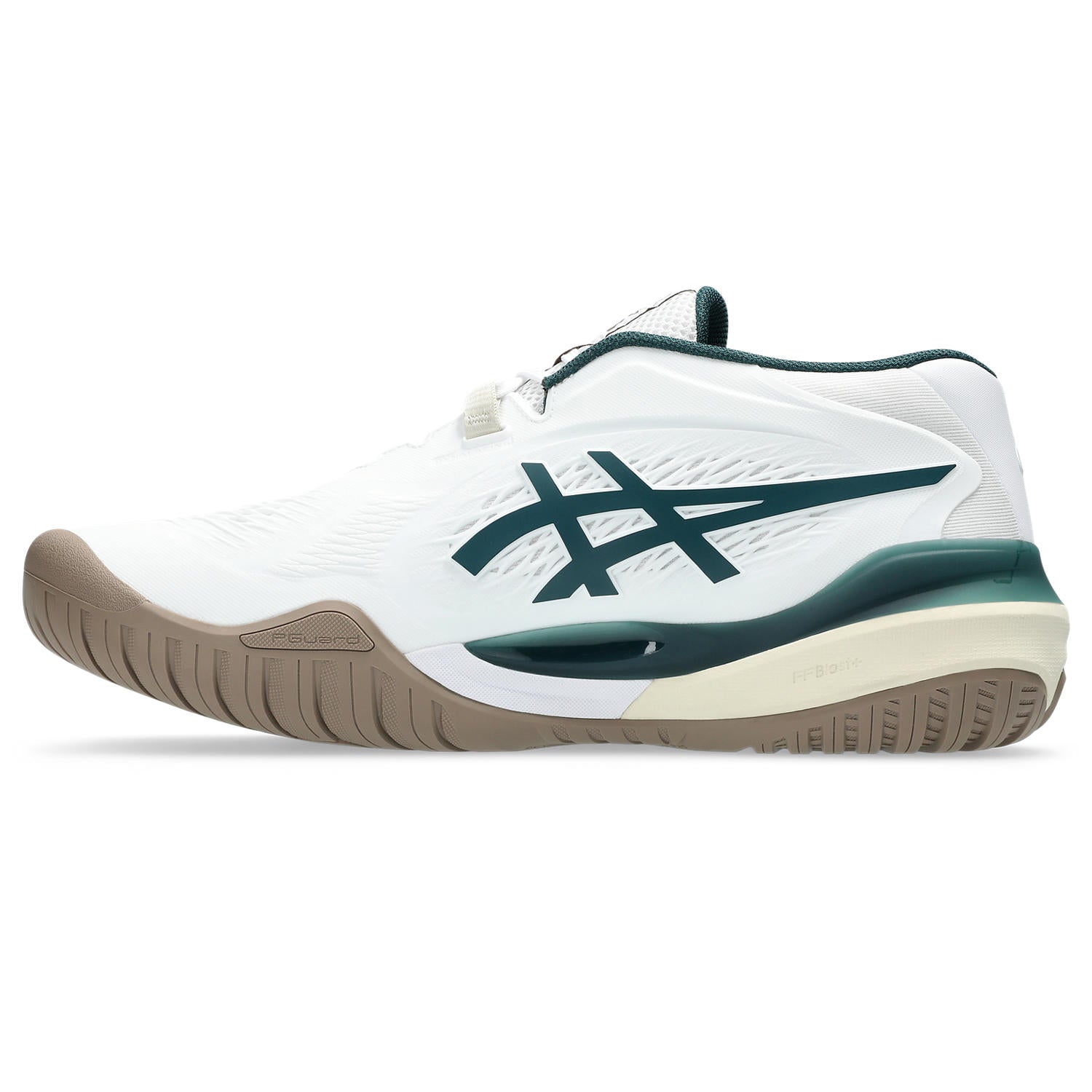 ASICS Gel Resolution X Men's Tennis Shoes - White/Green - High-Performance Court Shoes for Competitive Play & Training
