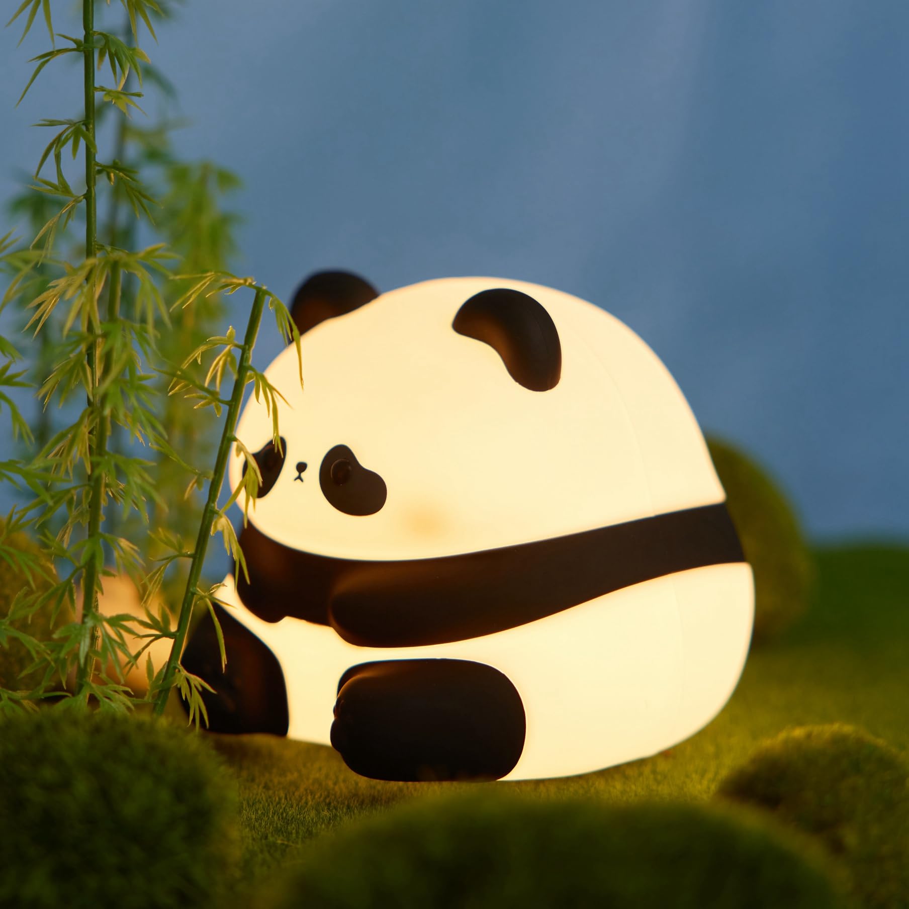 Cute Panda Night Light - LED Squishy Animal Night Lamp with 3-Level Dimmable Brightness, Perfect for Nursery, Breastfeeding & Kids Room Decor | Ideal Gift for Toddlers & Children | Creates Soothing Ambiance for Bedtime & Relaxation