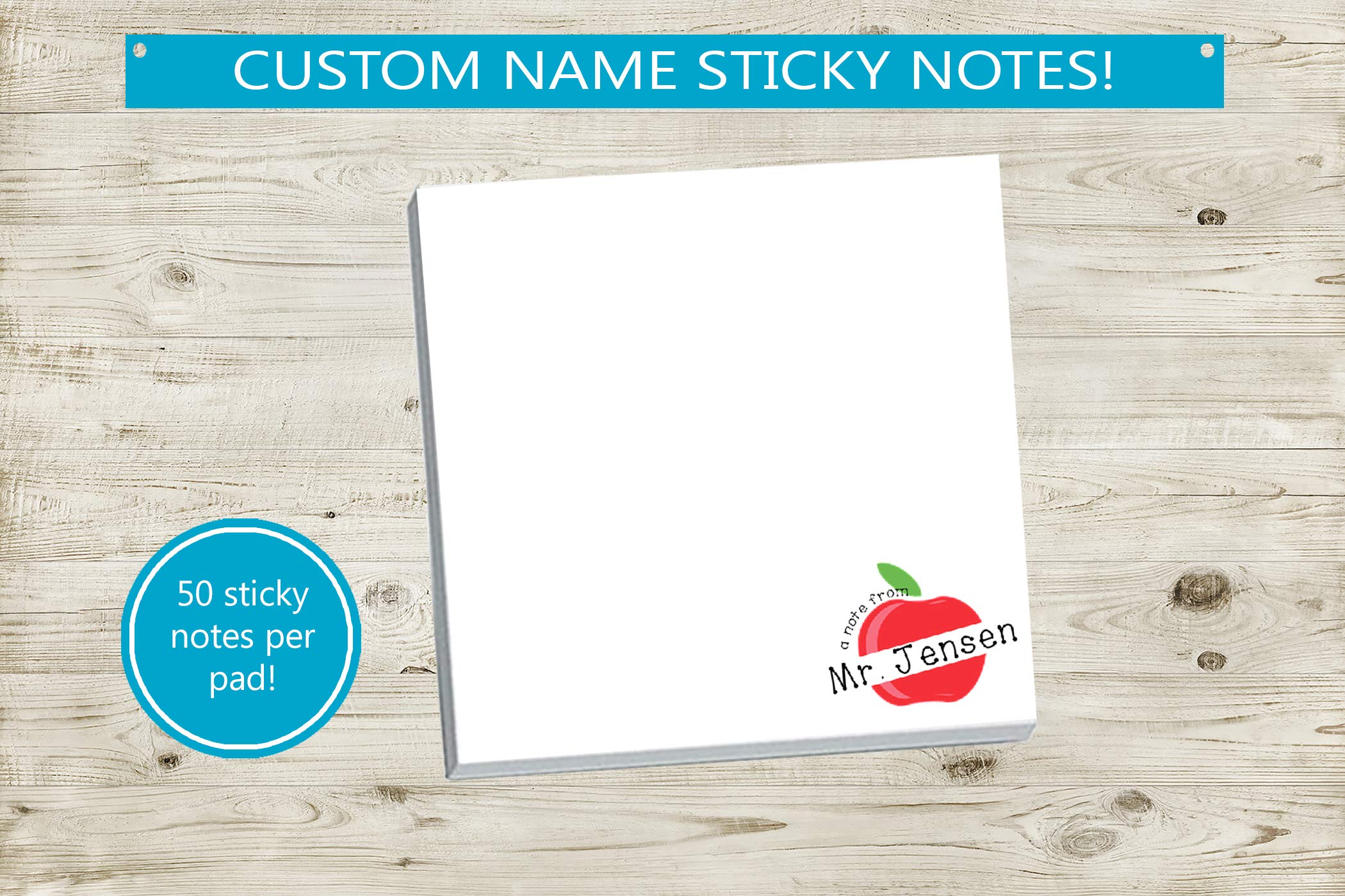 Custom Teacher Sticky Notes - 3