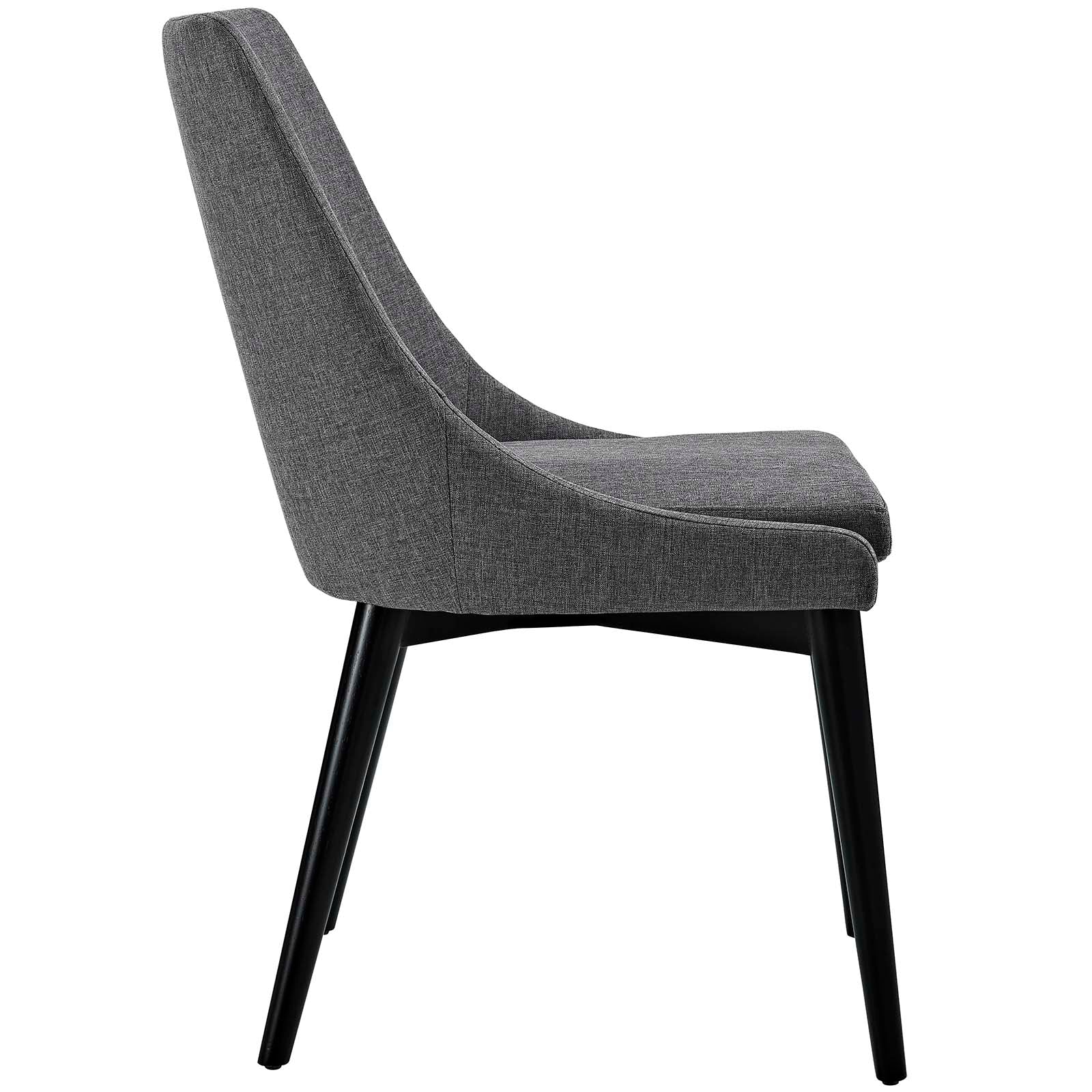 Viscount Dining Side Chairs Set of 2 - Modern Fabric Upholstered Kitchen Chairs for Dining Room, Breakfast Nook or Home Office - Comfortable & Stylish Seating Solution