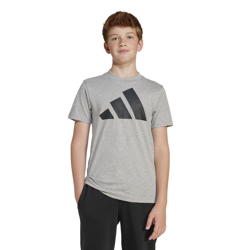 Adidas Boys Essentials 160 Short Sleeve T-Shirt - Soft Cotton Crewneck Tee for Kids - Perfect for School, Sports & Everyday Wear