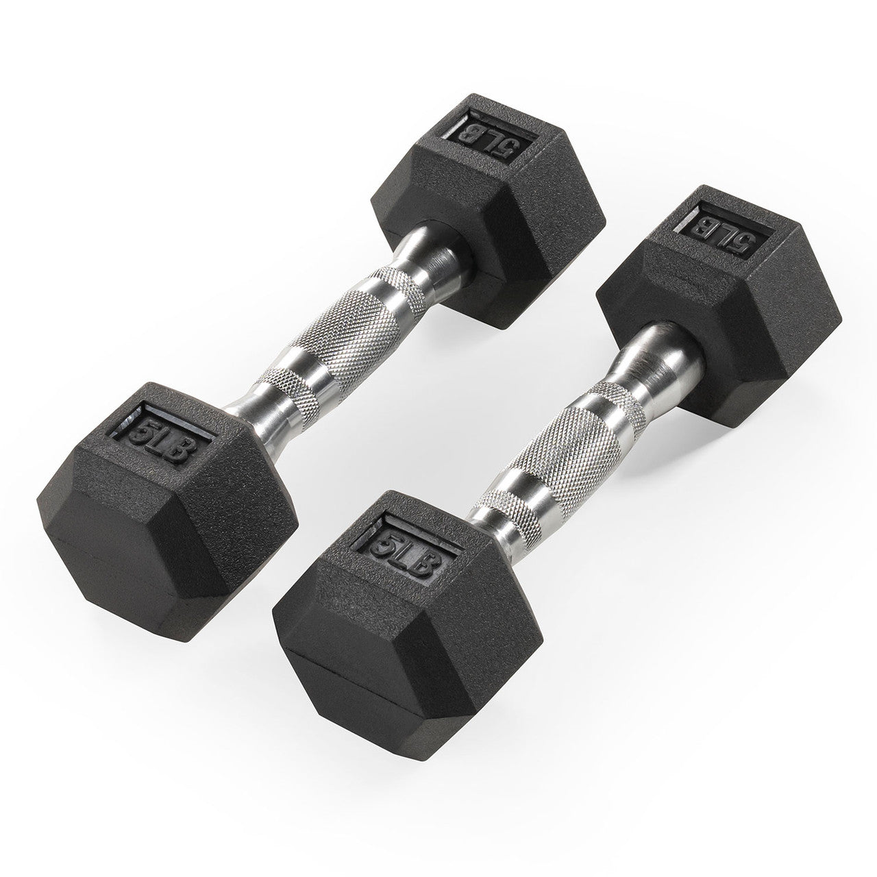 Marcy 5lb Rubber Hex Dumbbell Pair - Non-Slip Grip for Home Gym, Strength Training & Workouts | Perfect for Weightlifting, CrossFit & Fitness Enthusiasts