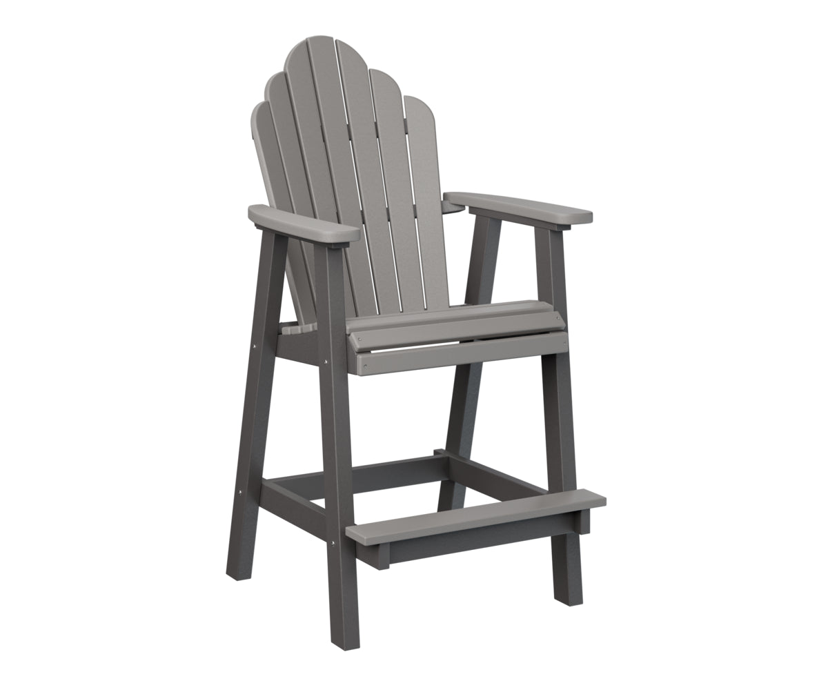Berlin Gardens Cozi Back Bar Chair - Comfortable Counter Height Stool for Kitchen, Bar & Outdoor Use - Perfect for Dining, Entertaining & Relaxing