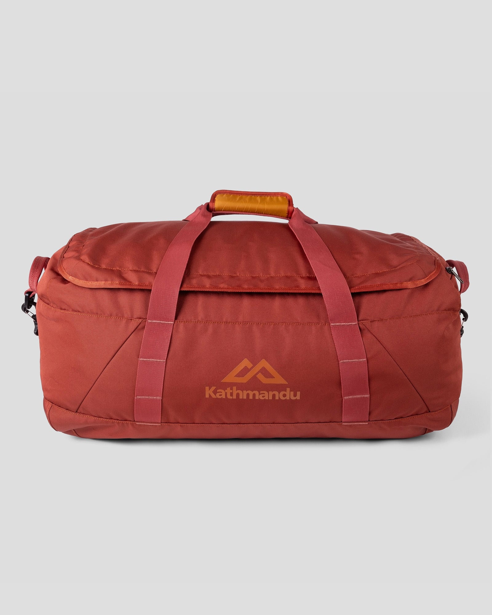 70L Indus Base Duffel Bag - Durable Redwood Travel Duffel for Camping, Hiking & Gym - Water-Resistant Large Capacity Carry-On Luggage
