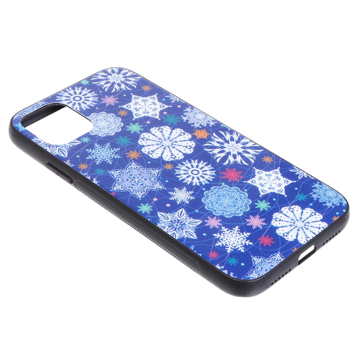 **iFundom 1 Pack Christmas Snowflake Silicone Phone Case for iPhone 11 - Blue TPU Protective Cover with Shock Absorption | Perfect for Holiday Gifts & Winter Travel**