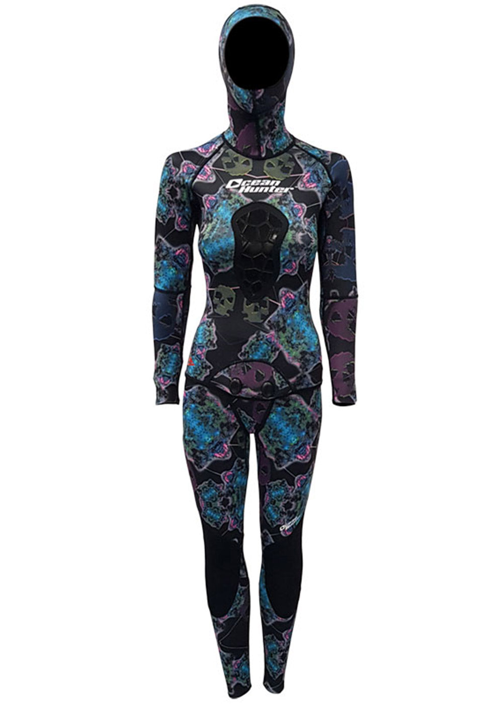 Ocean Hunter Women's Artemis 5mm Open Cell Wetsuit Jacket - Premium Neoprene Scuba Diving Gear for Cold Water Surfing & Spearfishing