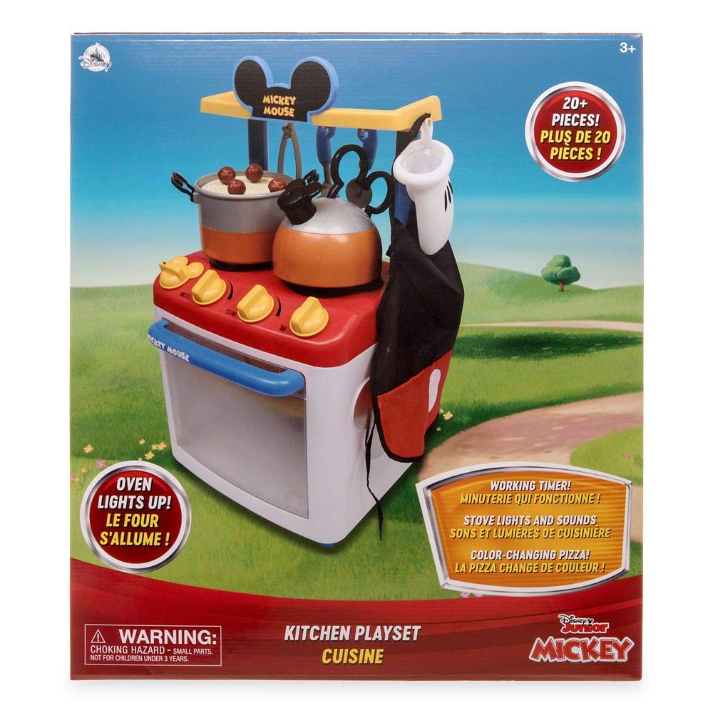 Disney Mickey Mouse Kitchen Play Set for Kids - Pretend Play Toy with Utensils & Accessories - Fun Learning Gift for Toddlers & Preschoolers - Perfect for Birthday, Christmas & Indoor Playtime