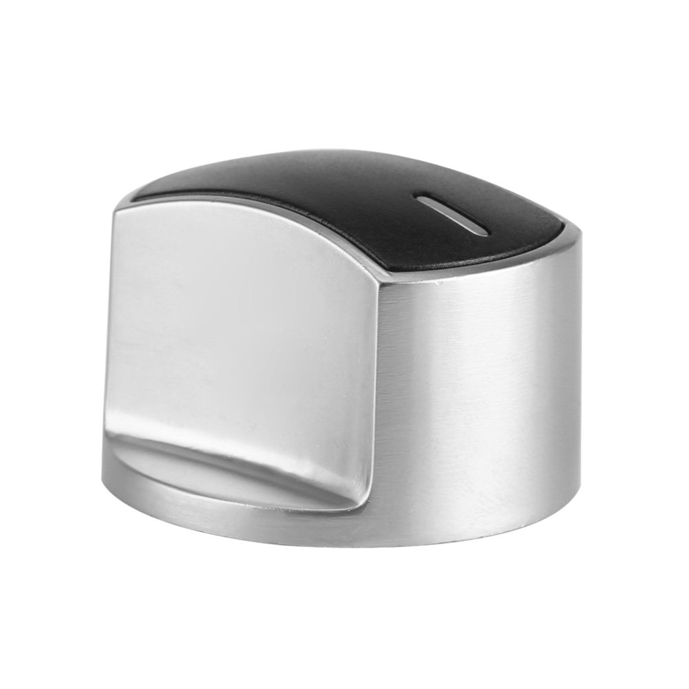 Universal Gas Stove Knobs 2-Pack - Durable Metal Rotary Control Knobs for Range Cooker Replacement - Perfect for Kitchen Upgrades & Appliance Repair