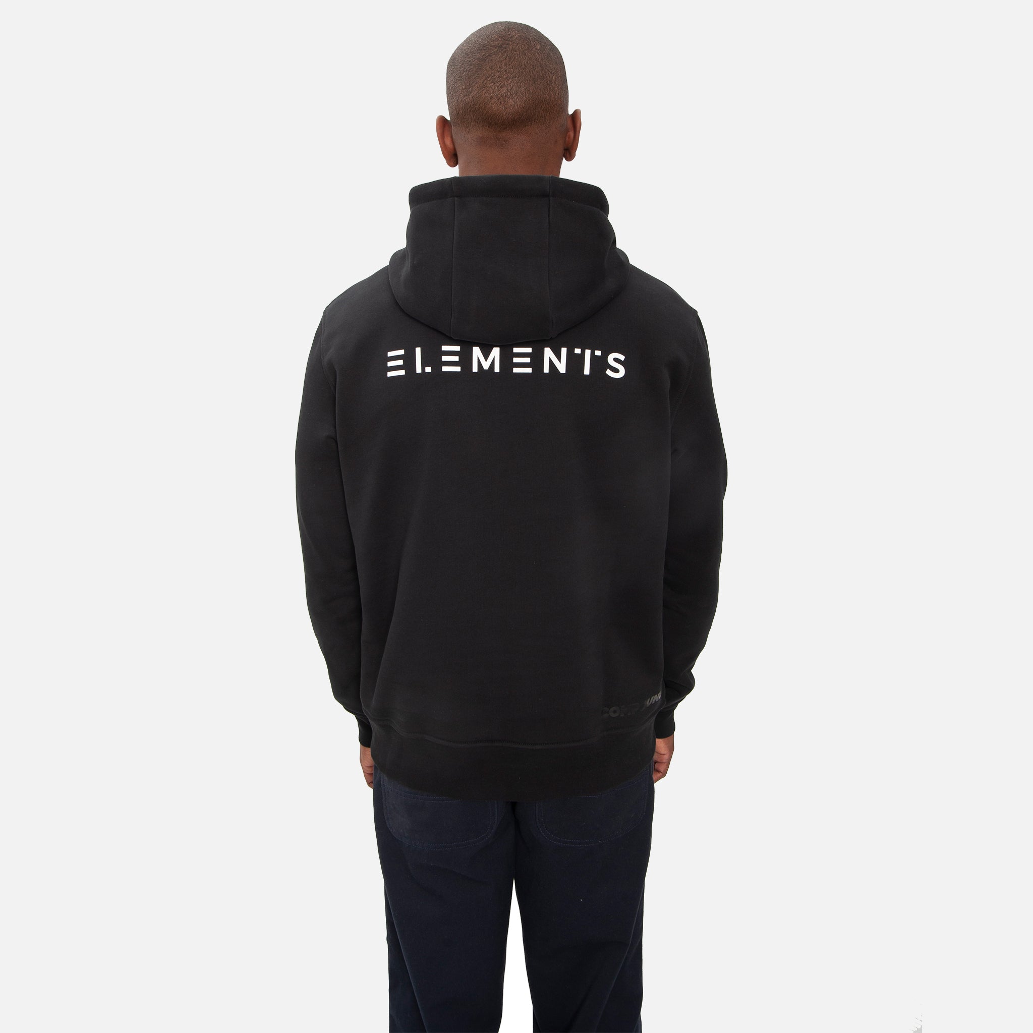 COMPOUND X SAVE THE DUCK 7 CONTINENTS HOODIE - Black & White Unisex Winter Jacket for Outdoor Adventures & Urban Style