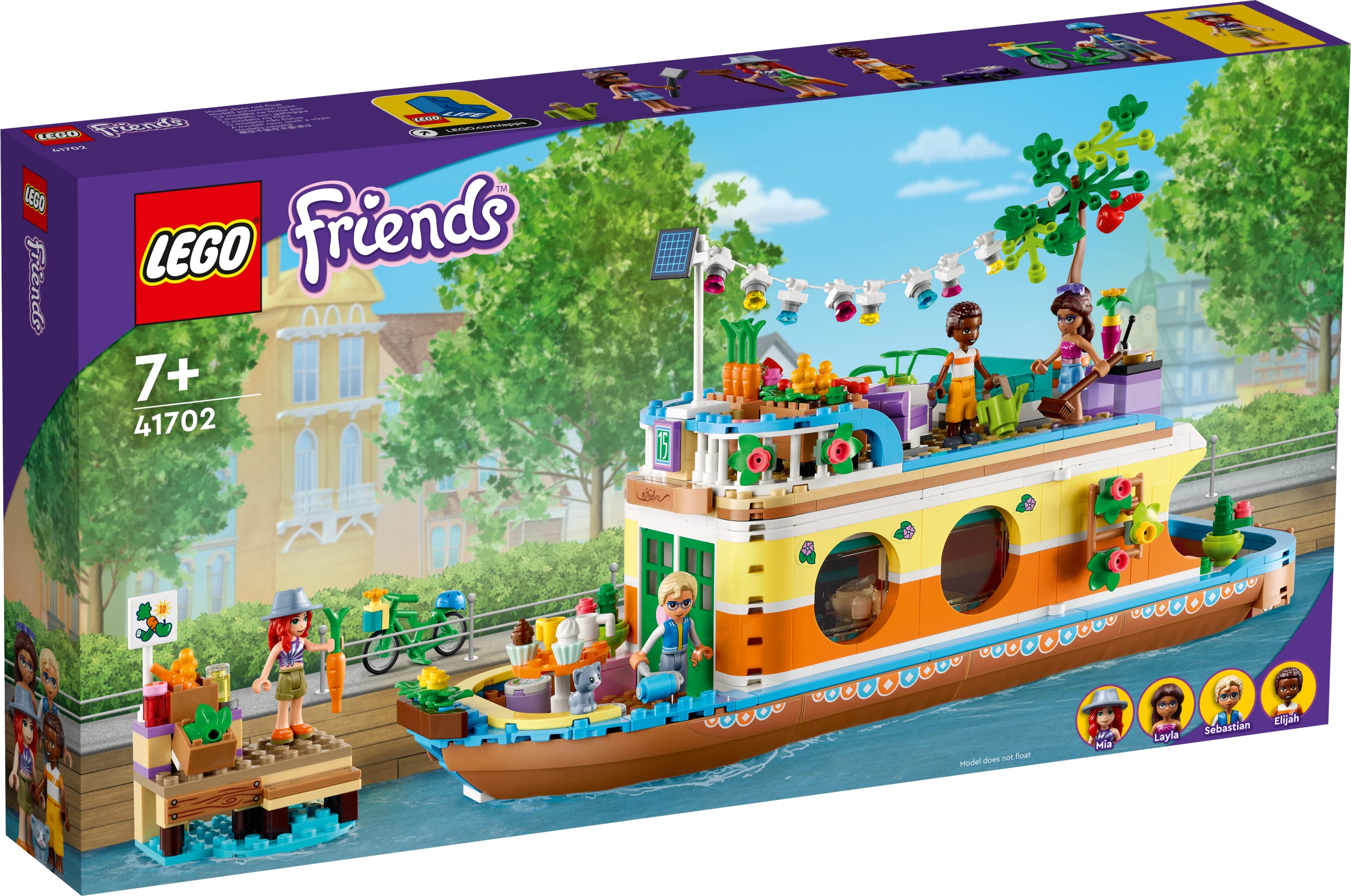 LEGO 41702 LEGO Friends Houseboat - Interactive Building Toy for Kids, Creative Play & Collectible Set - Perfect for Birthday Gifts & Indoor Activities