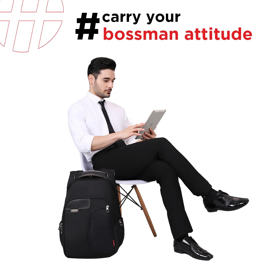 Harissons Bags Vervo Waterproof Laptop Backpack for Men & Women - 15.6 Inch Travel Backpack with USB Charging Port & Rain Cover - Perfect for Work, School, College & Business Trips
