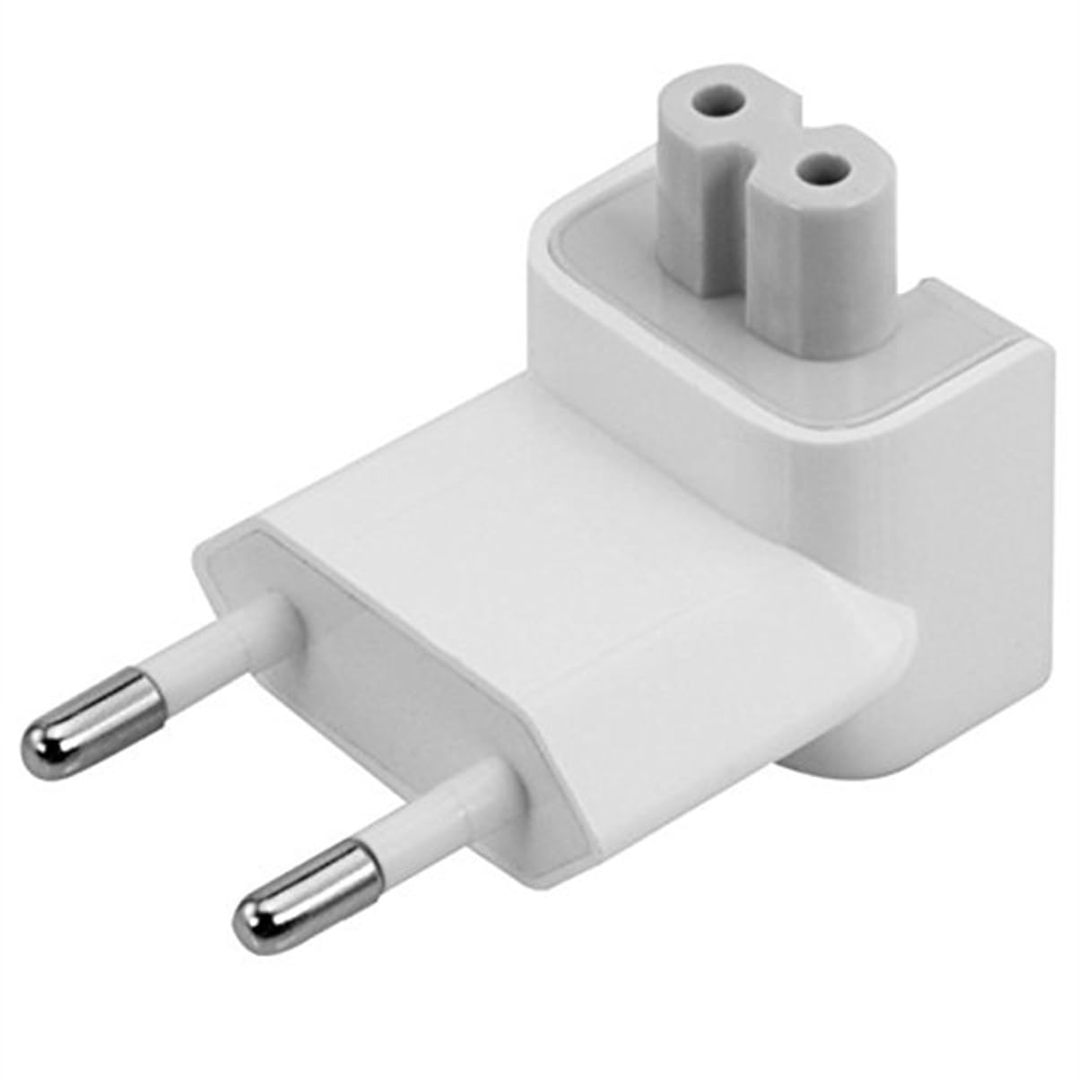 Lukzer 2-Pin EU Plug Adapter - Compatible with MacBook Pro, MacBook Air, iPhone, iPad, iPod & PowerBook - Travel Power Converter for Europe - Perfect for Business Trips, Study Abroad & Vacation Charging