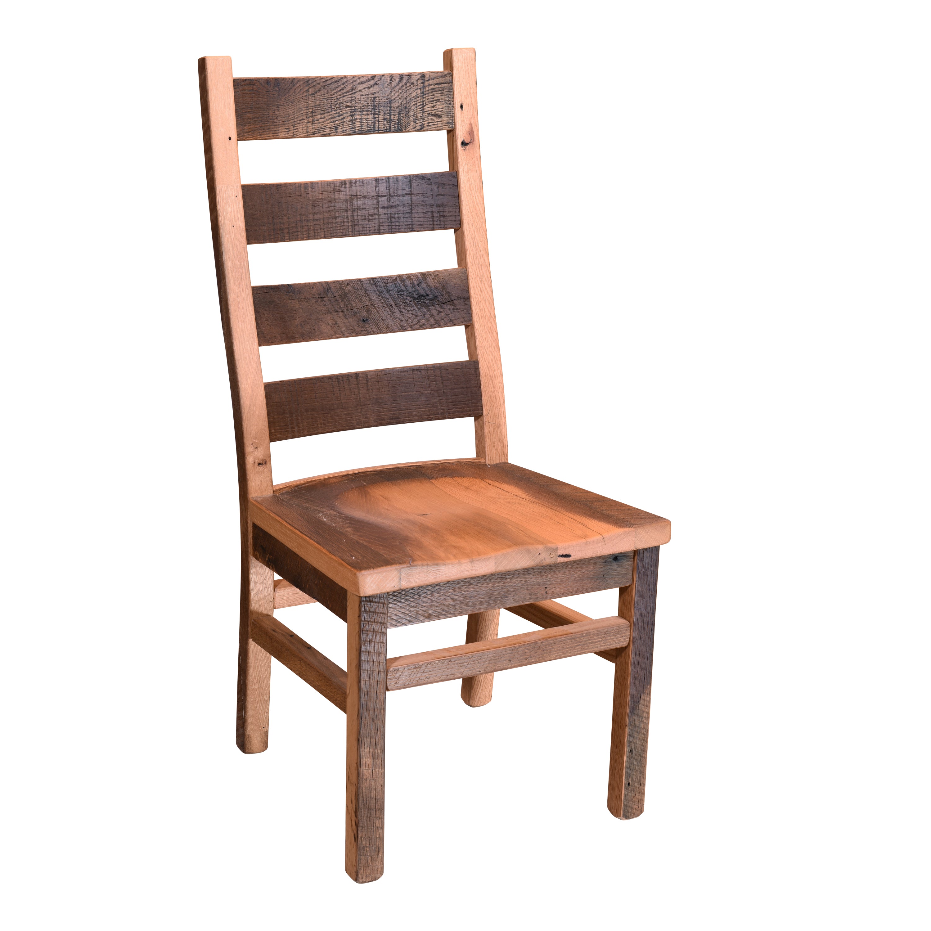 Sturdy Wooden Ladderback Chair - Traditional Rustic Dining Room Chair with Comfortable Back Support - Perfect for Farmhouse Kitchens, Dining Rooms & Country-Style Decor