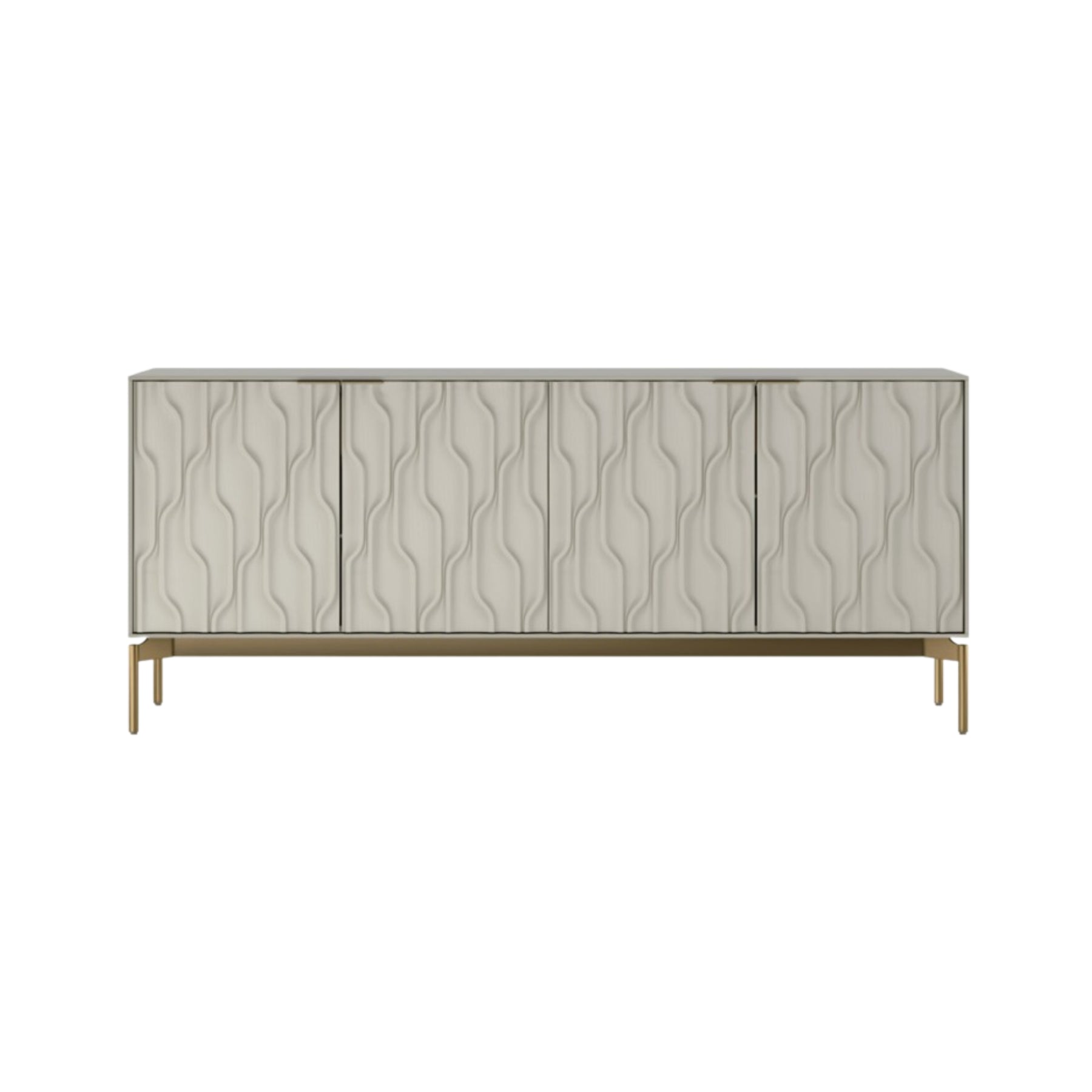 BDI 7639 Modern TV Stand with Storage - Wooden Media Console for Living Room, Bedroom & Home Office - Stylish Credenza with Ample Storage Space