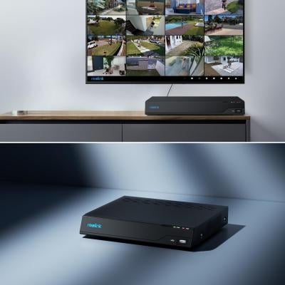 NVS16 NHD 16 Channel NVR Security System with Continuous Recording, Smart Detection & PoE Support (No HDD Included) - Ideal for Home & Business Surveillance