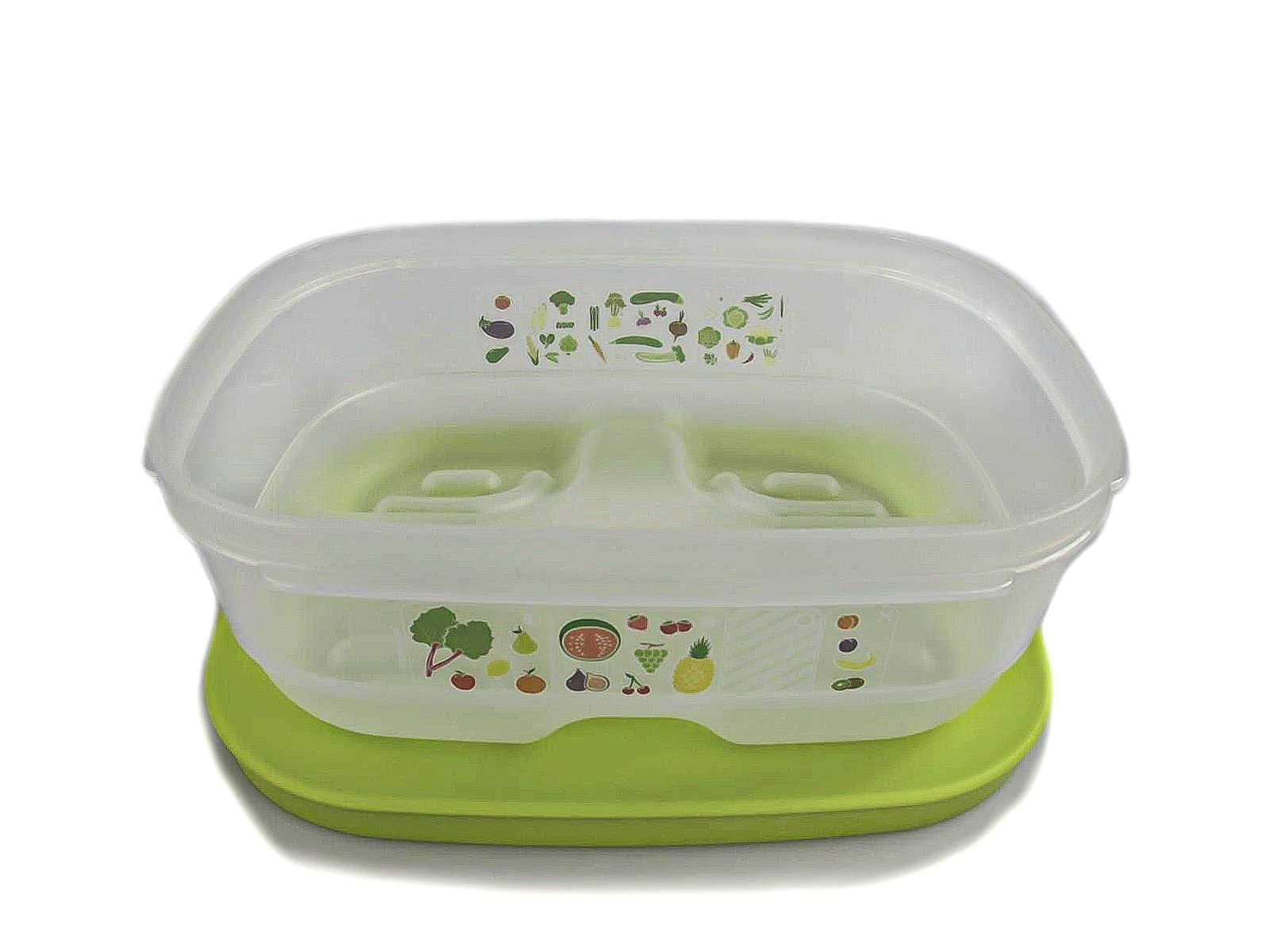 Tupperware Klimaoase Primaklima Fridgesmart Plus 800ml Green - Airtight Food Storage Container for Refrigerator - Perfect for Meal Prep, Leftovers & Fresh Produce Organization